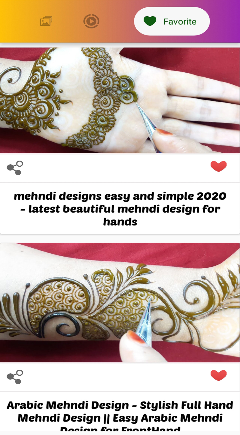 اسکرین شات 7 برنامه Mehndi Designs:  Hena Designs