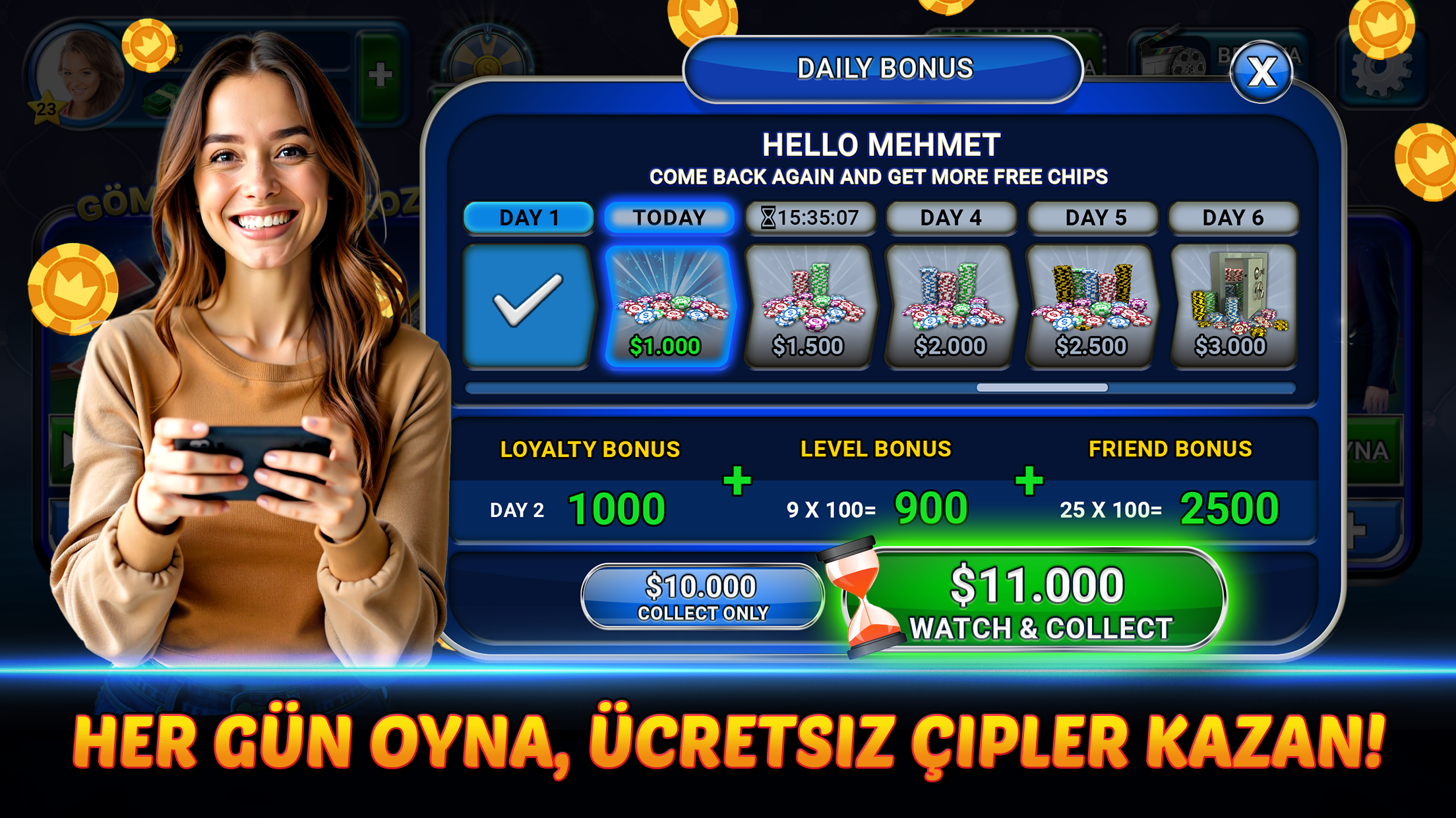 اسکرین شات 8 بازی Batak Online - Batak Club