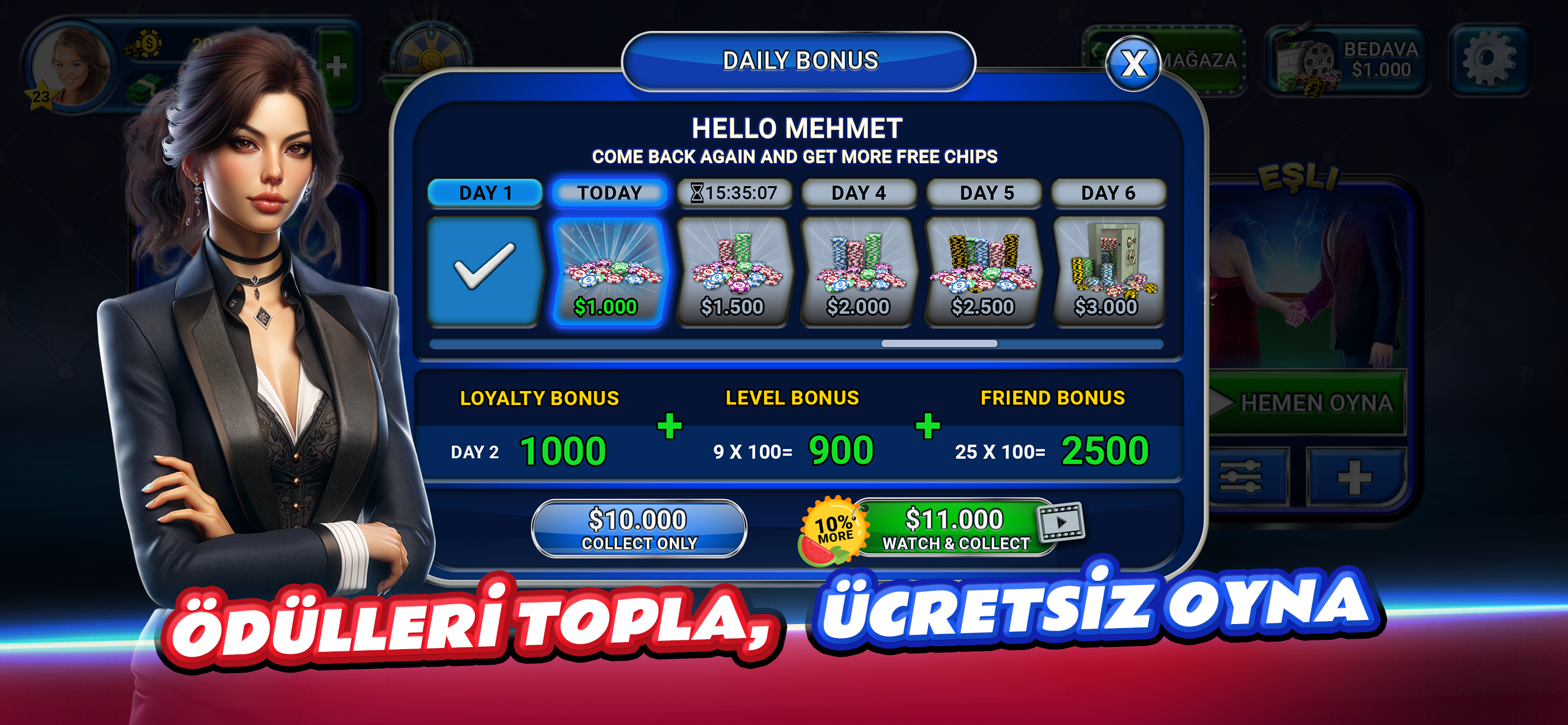 اسکرین شات 1 بازی Batak Club - Play Batak Online