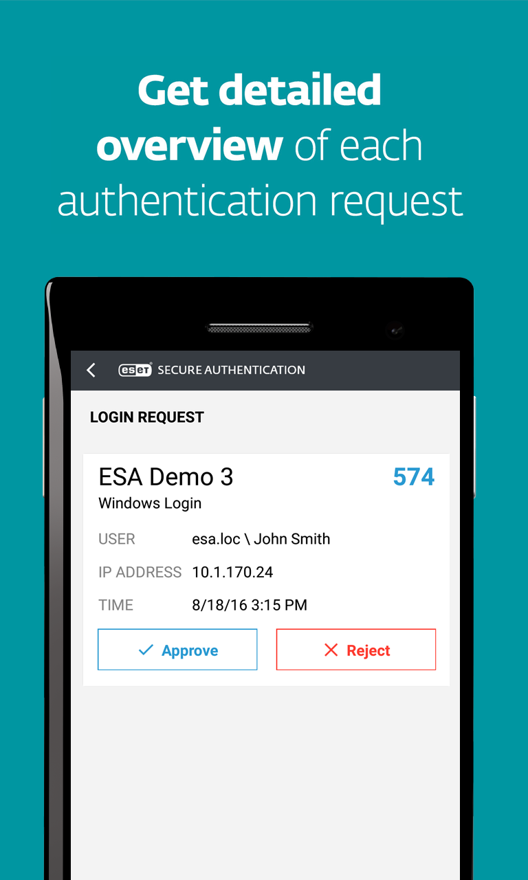 اسکرین شات 4 برنامه ESET Secure Authentication