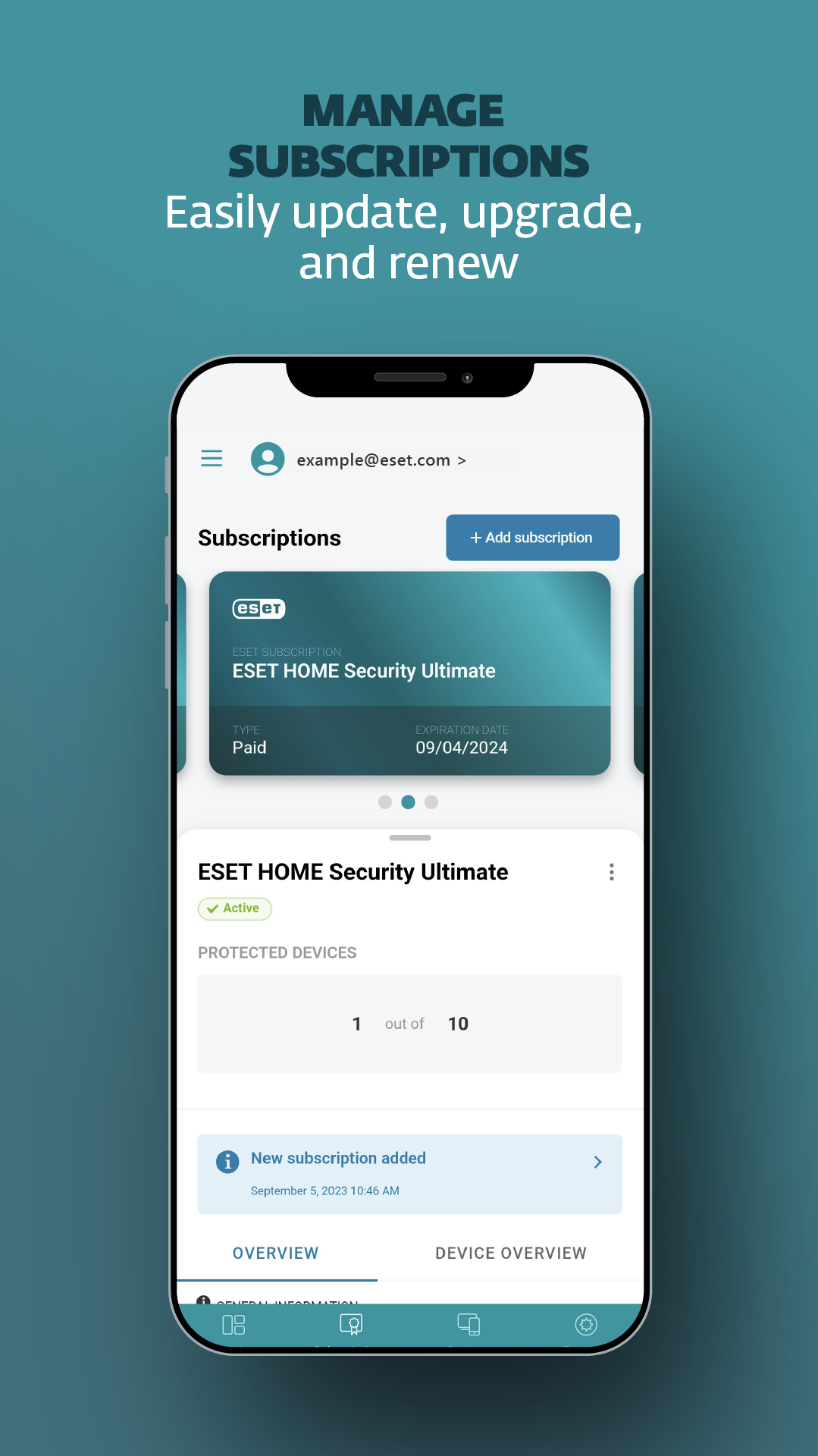 اسکرین شات 6 برنامه ESET HOME