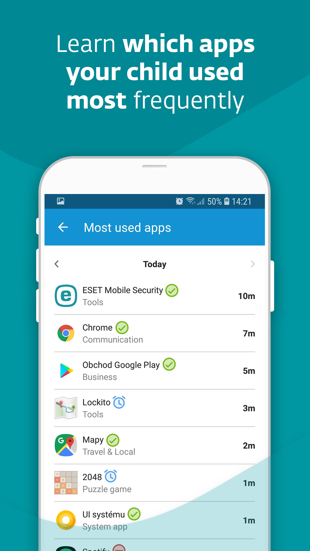 اسکرین شات 5 برنامه ESET Parental Control