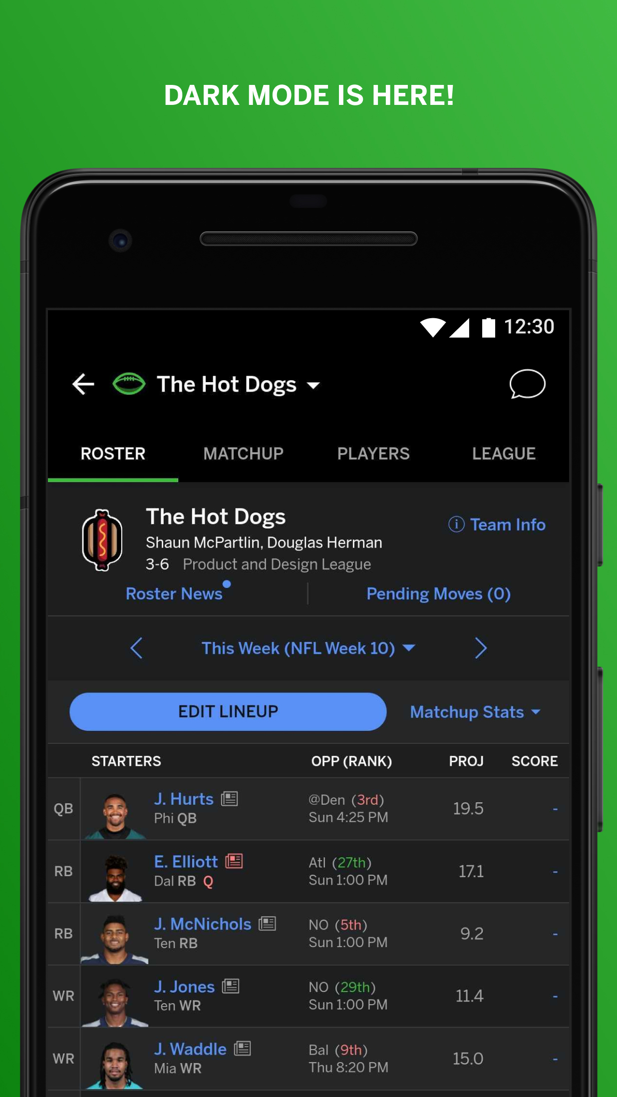 اسکرین شات 3 برنامه ESPN Fantasy Sports