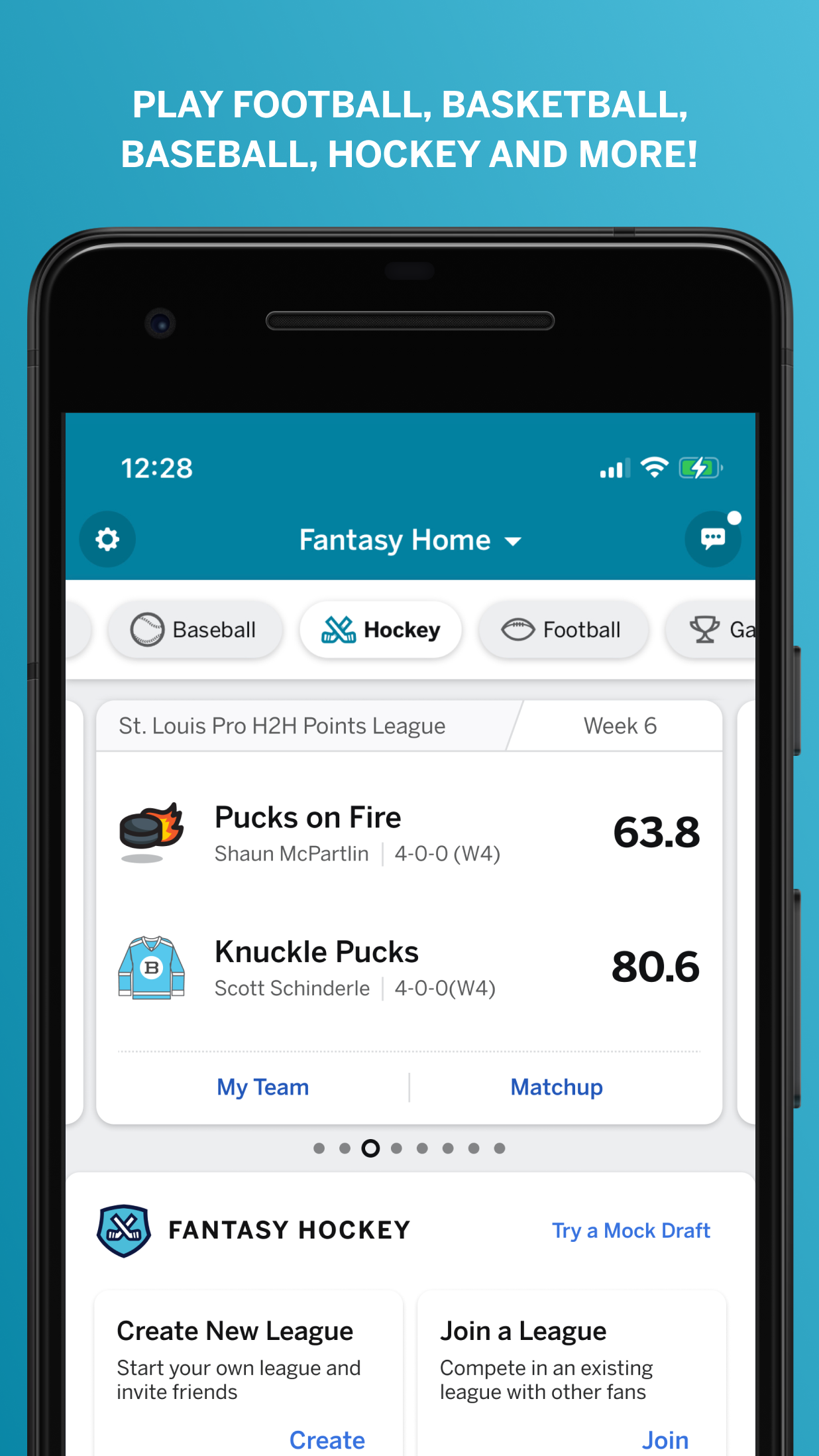 اسکرین شات 7 برنامه ESPN Fantasy Sports