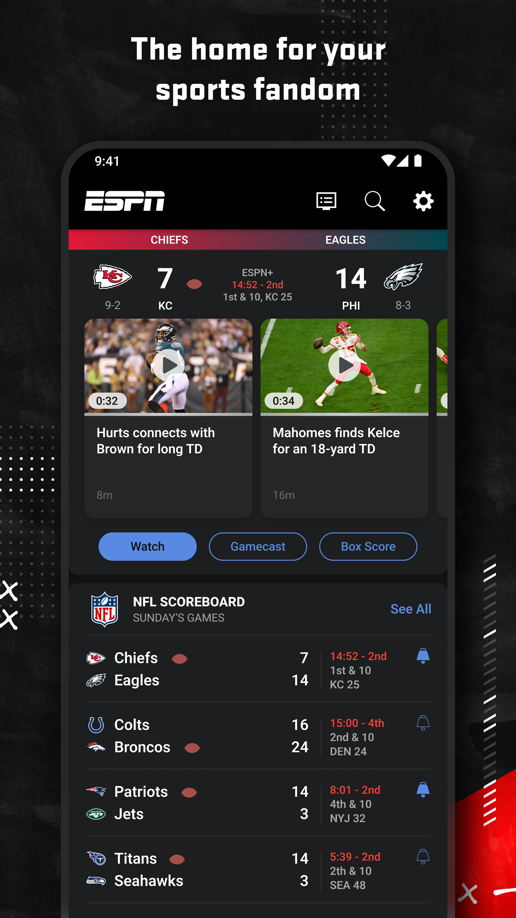 اسکرین شات 1 برنامه ESPN