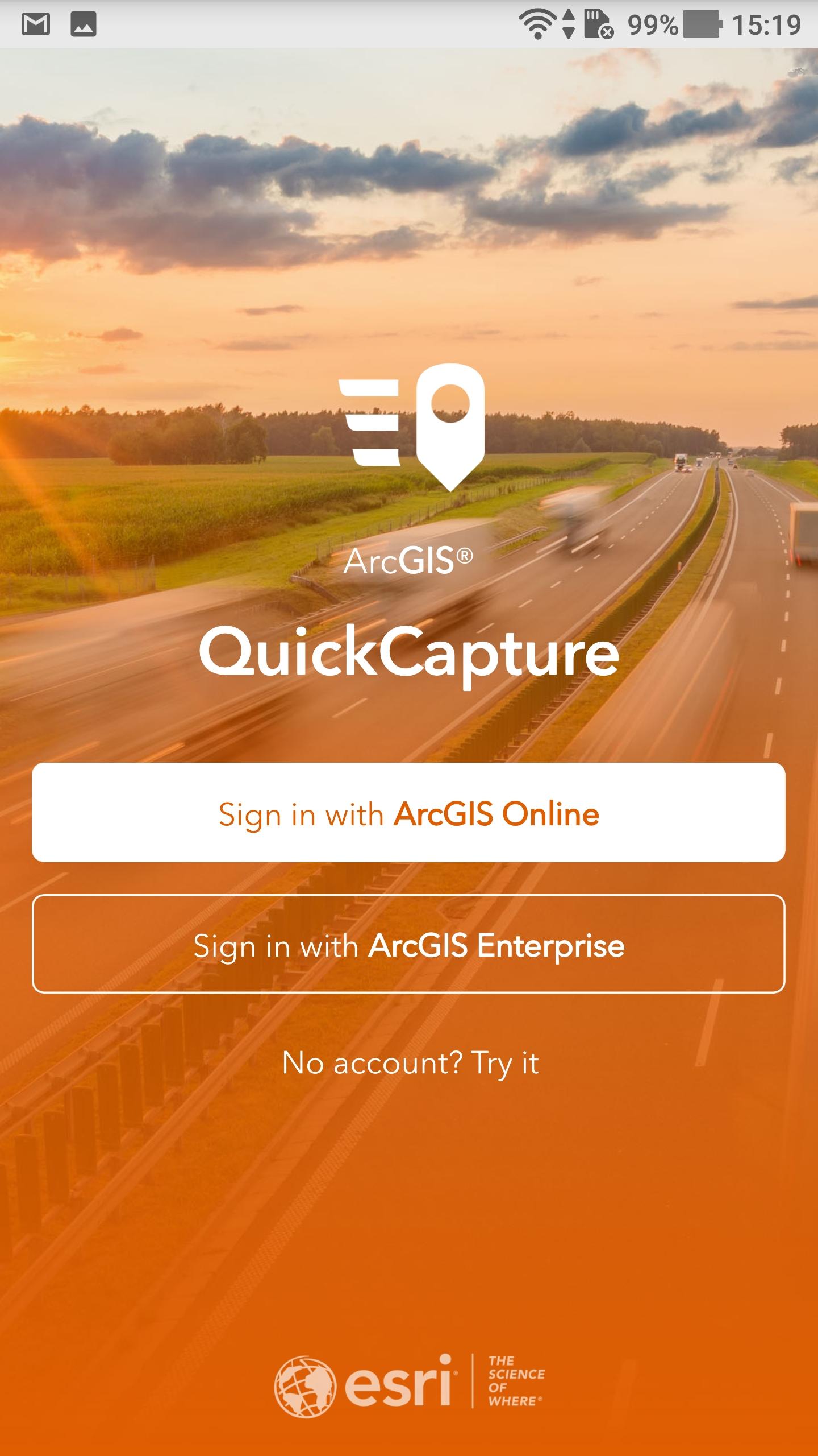 اسکرین شات 1 برنامه ArcGIS QuickCapture