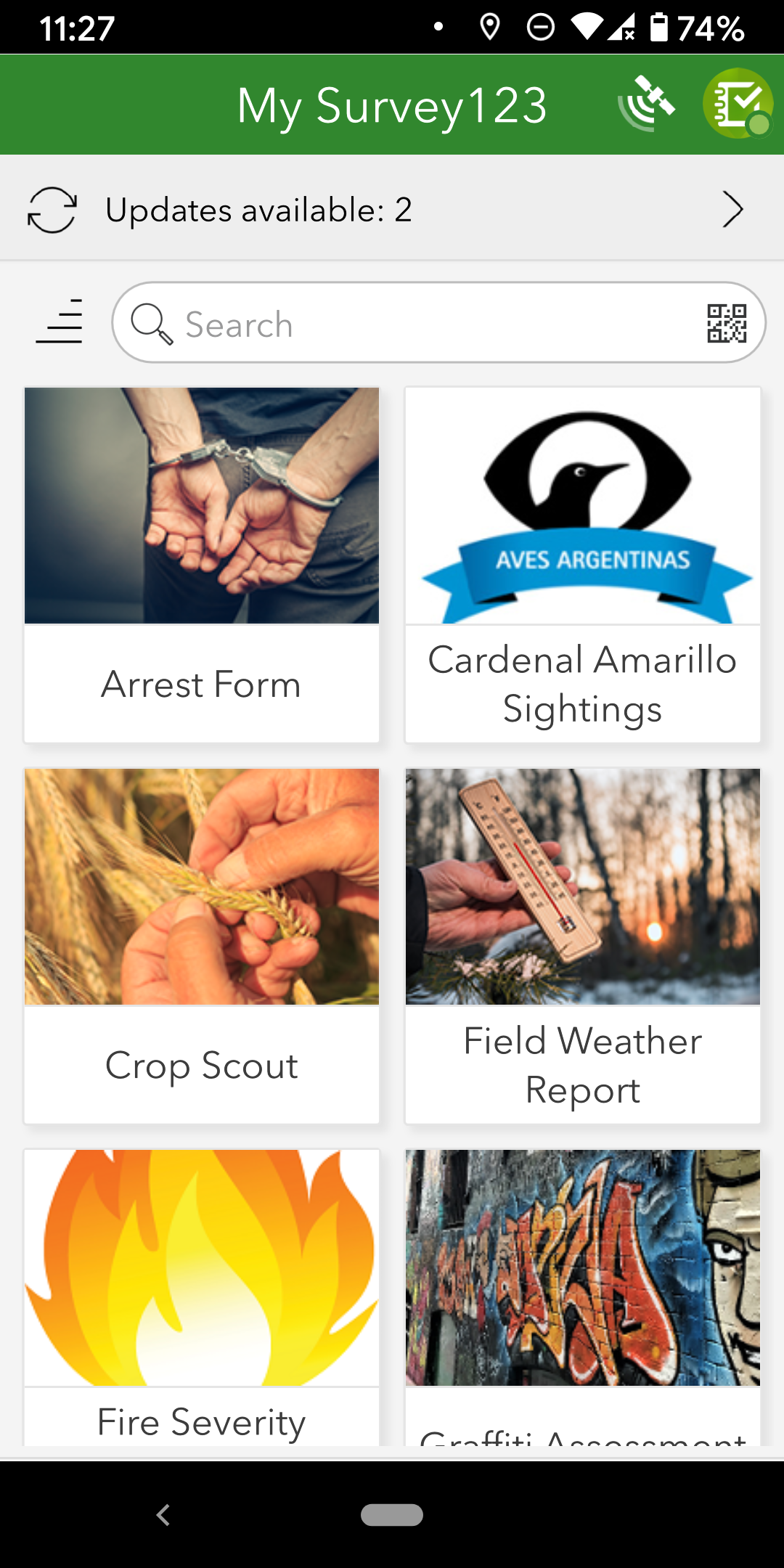 اسکرین شات 2 برنامه ArcGIS Survey123