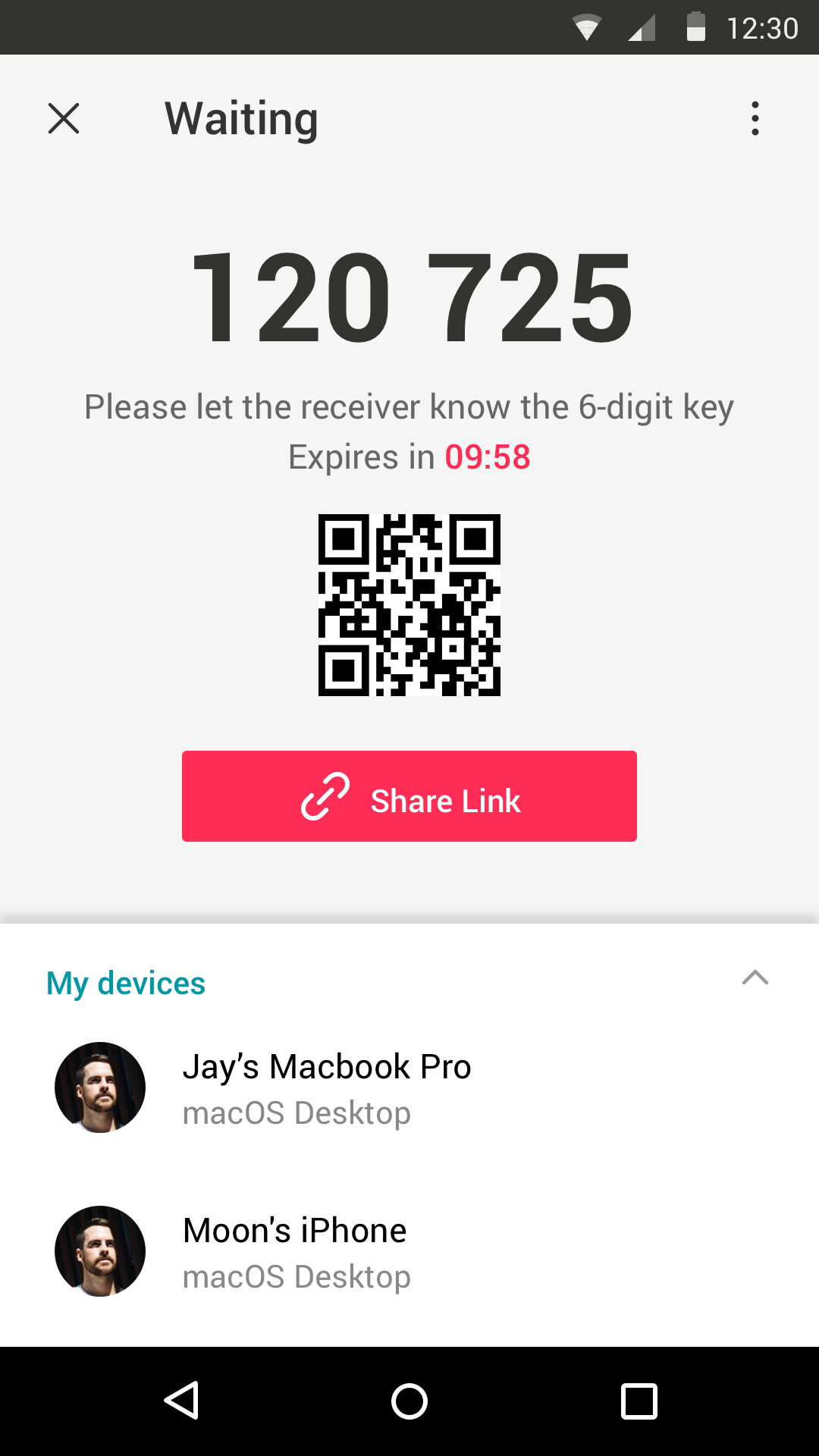 اسکرین شات 2 برنامه Send Anywhere (File Transfer)