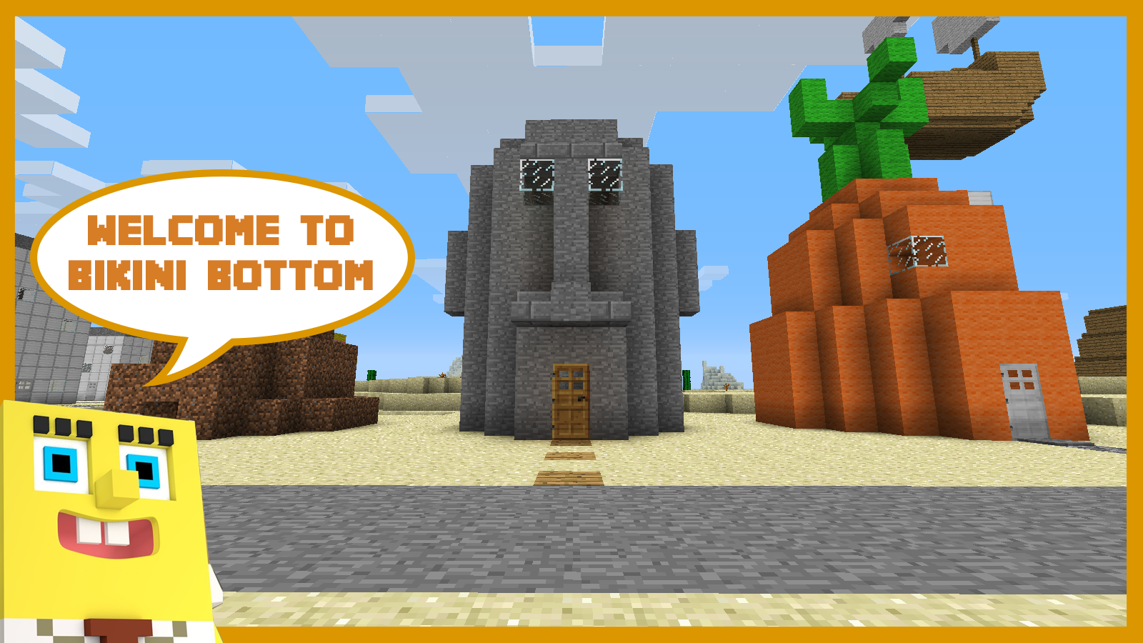 اسکرین شات 1 برنامه Bikini Bottom and Pineapple House Map MCPE