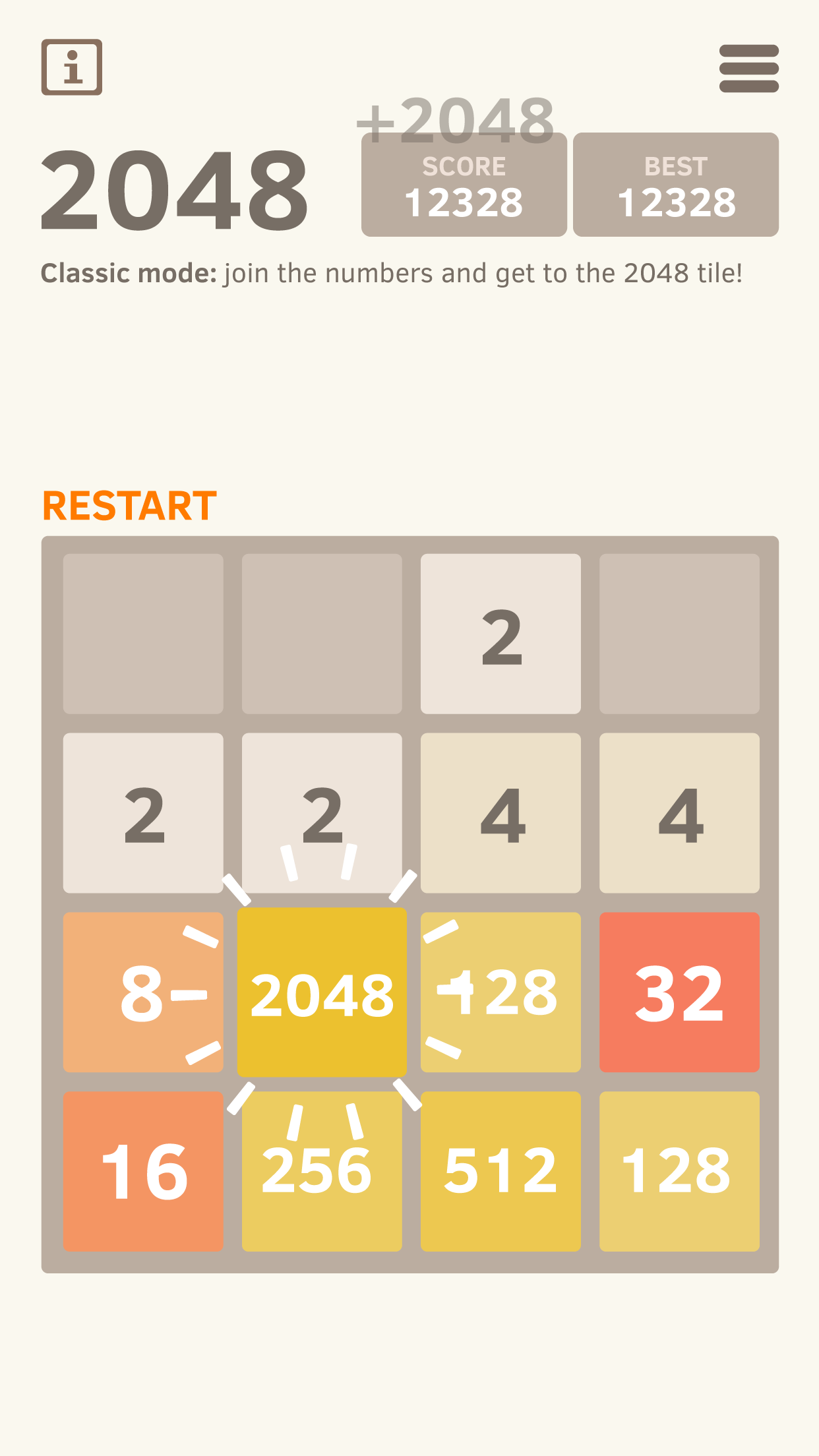 اسکرین شات 5 بازی 2048 Number puzzle game