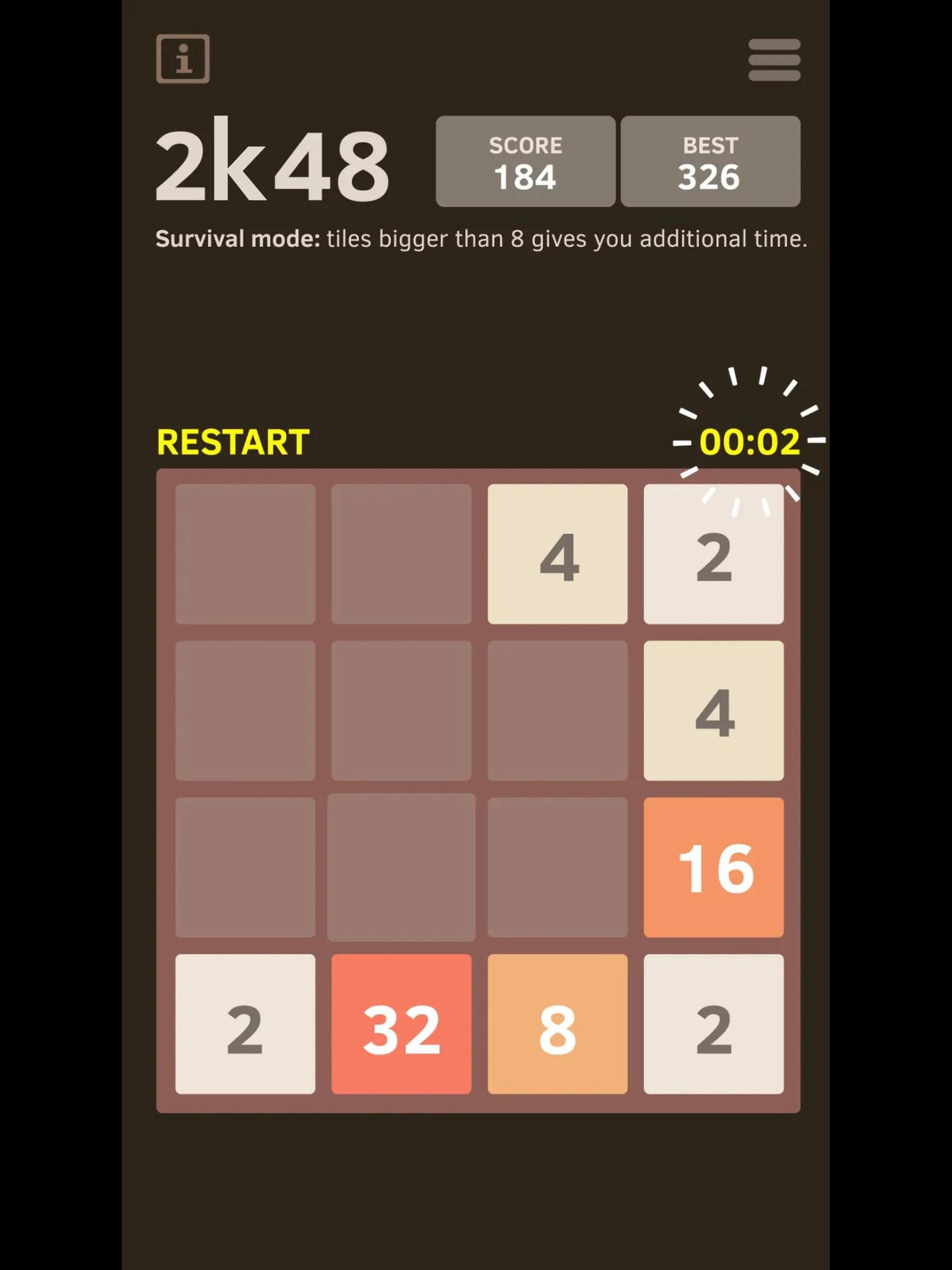اسکرین شات 7 بازی 2K48 - Number 2048 puzzle game