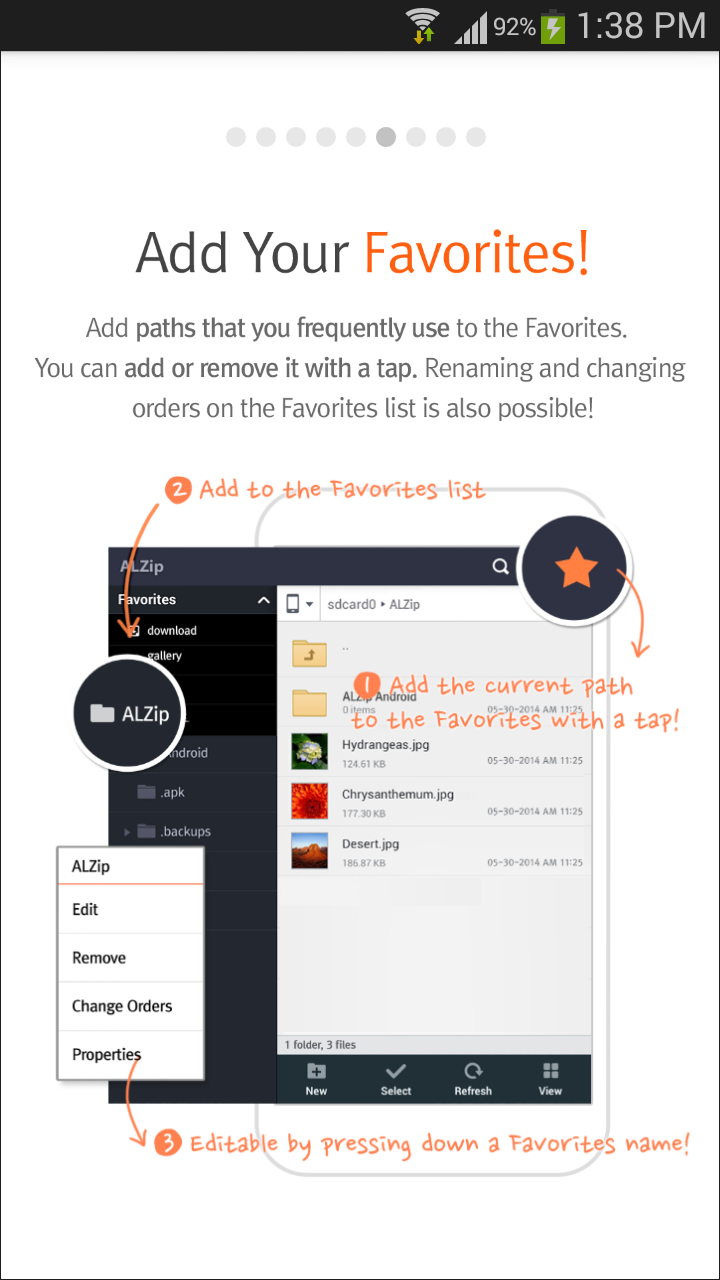 اسکرین شات 5 برنامه ALZip – File Manager & Unzip