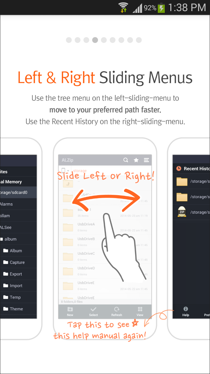 اسکرین شات 3 برنامه ALZip – File Manager & Unzip