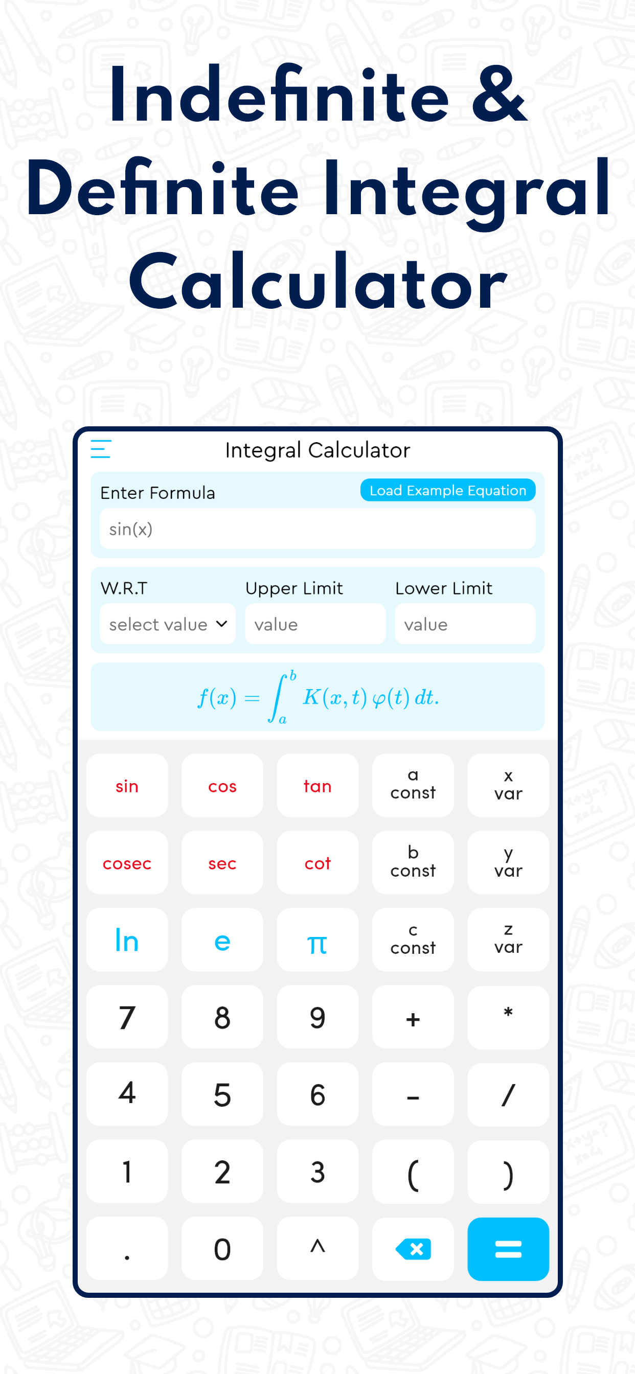 اسکرین شات 2 برنامه Integral Calculator with Steps