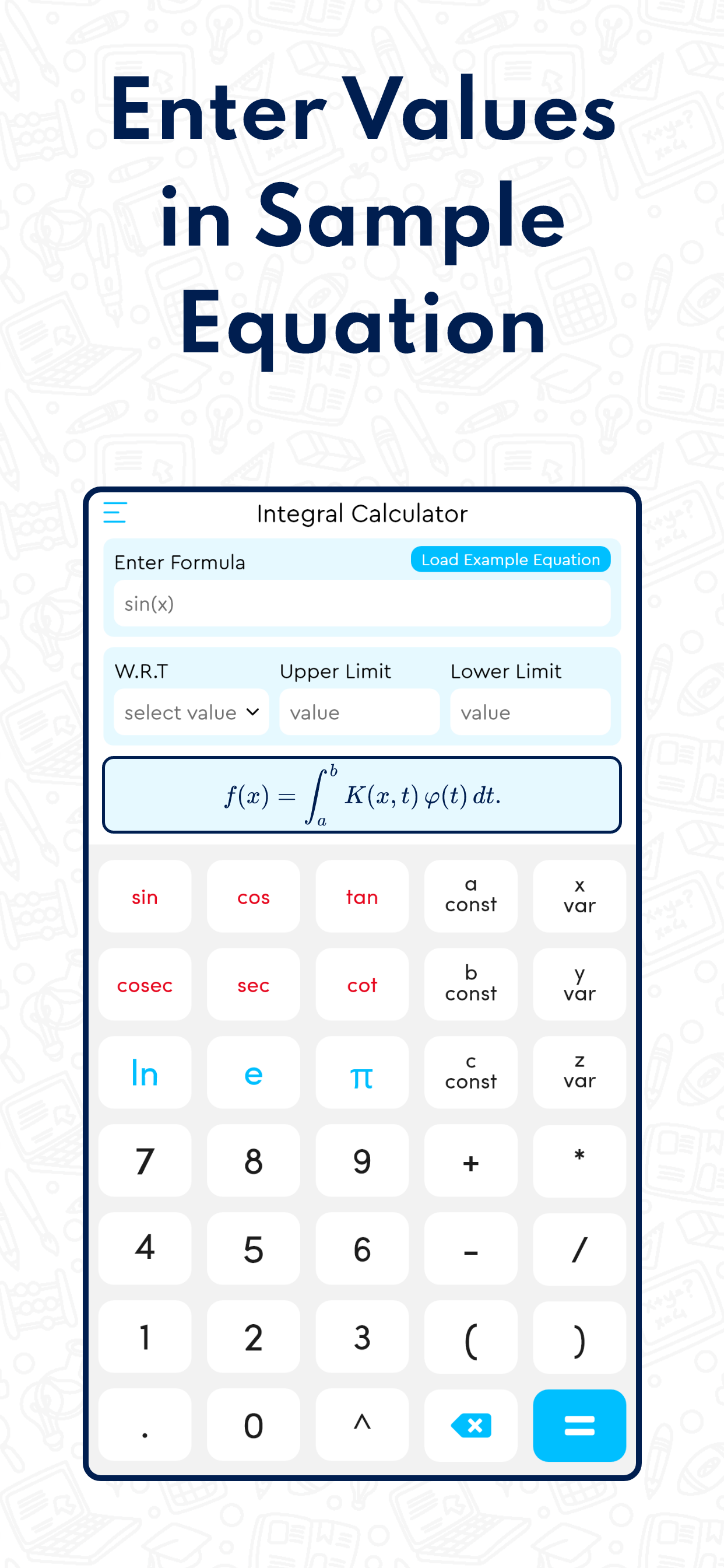 اسکرین شات 3 برنامه Integral Calculator with Steps