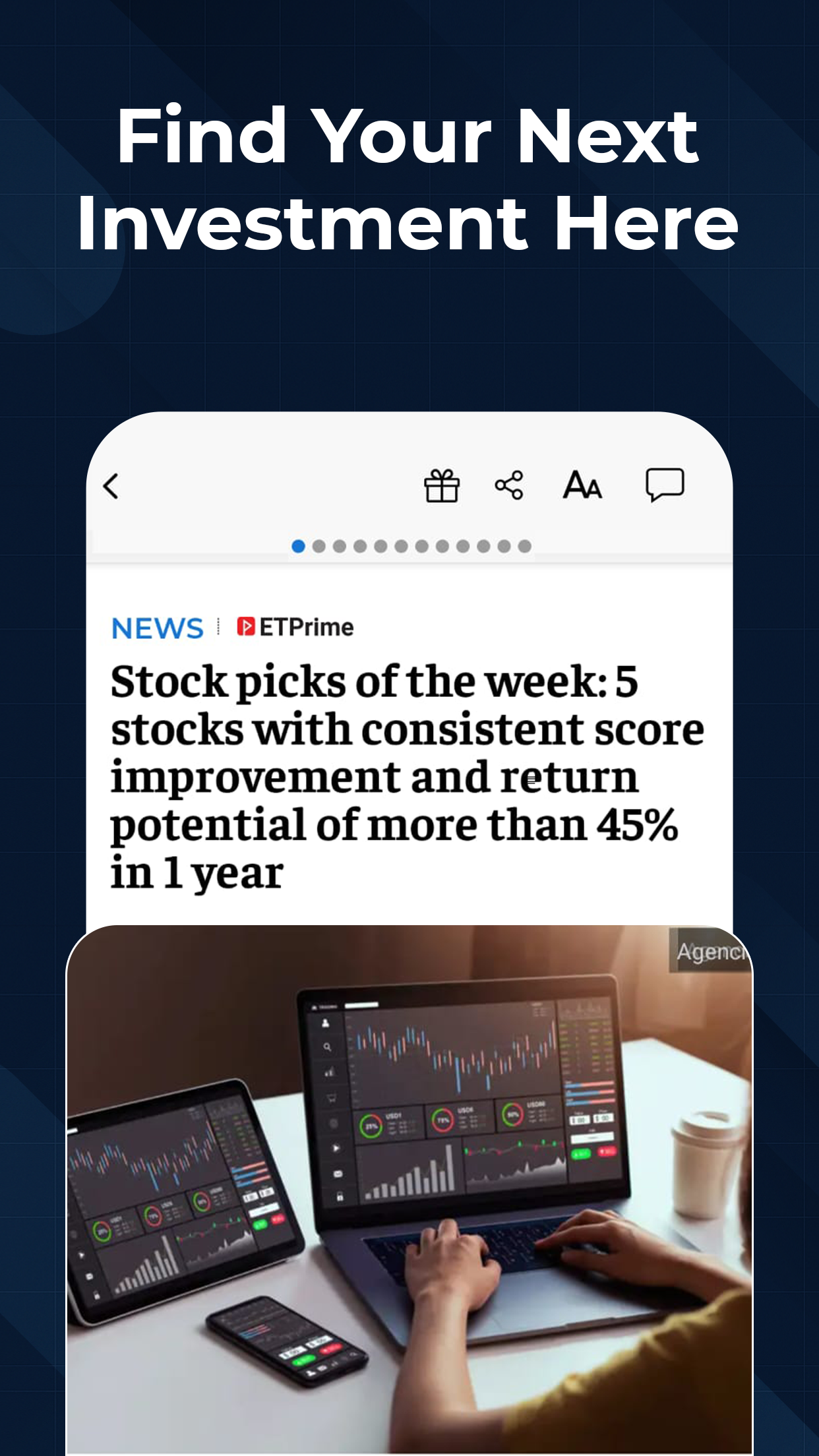 اسکرین شات 6 برنامه ET Markets: Stock Tools & News