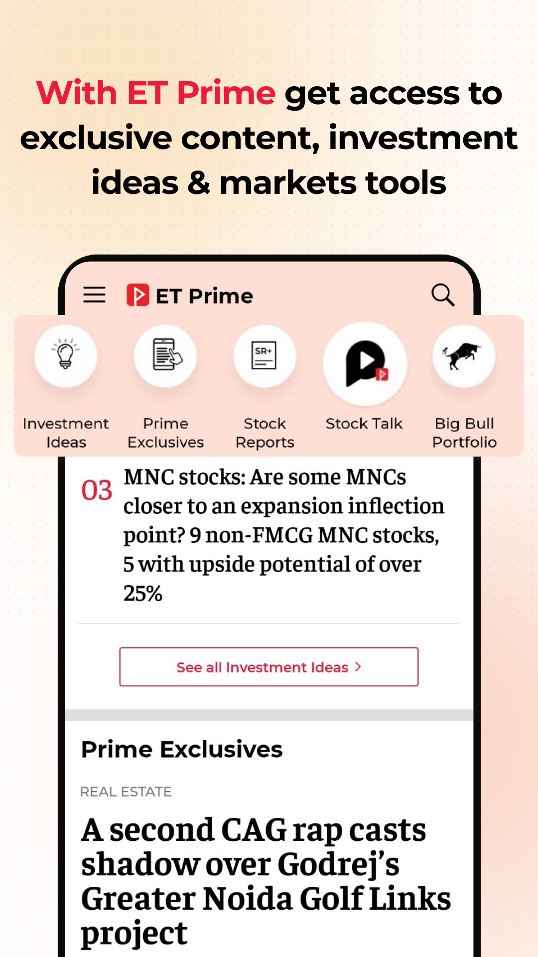اسکرین شات 3 برنامه Economic Times : Business News