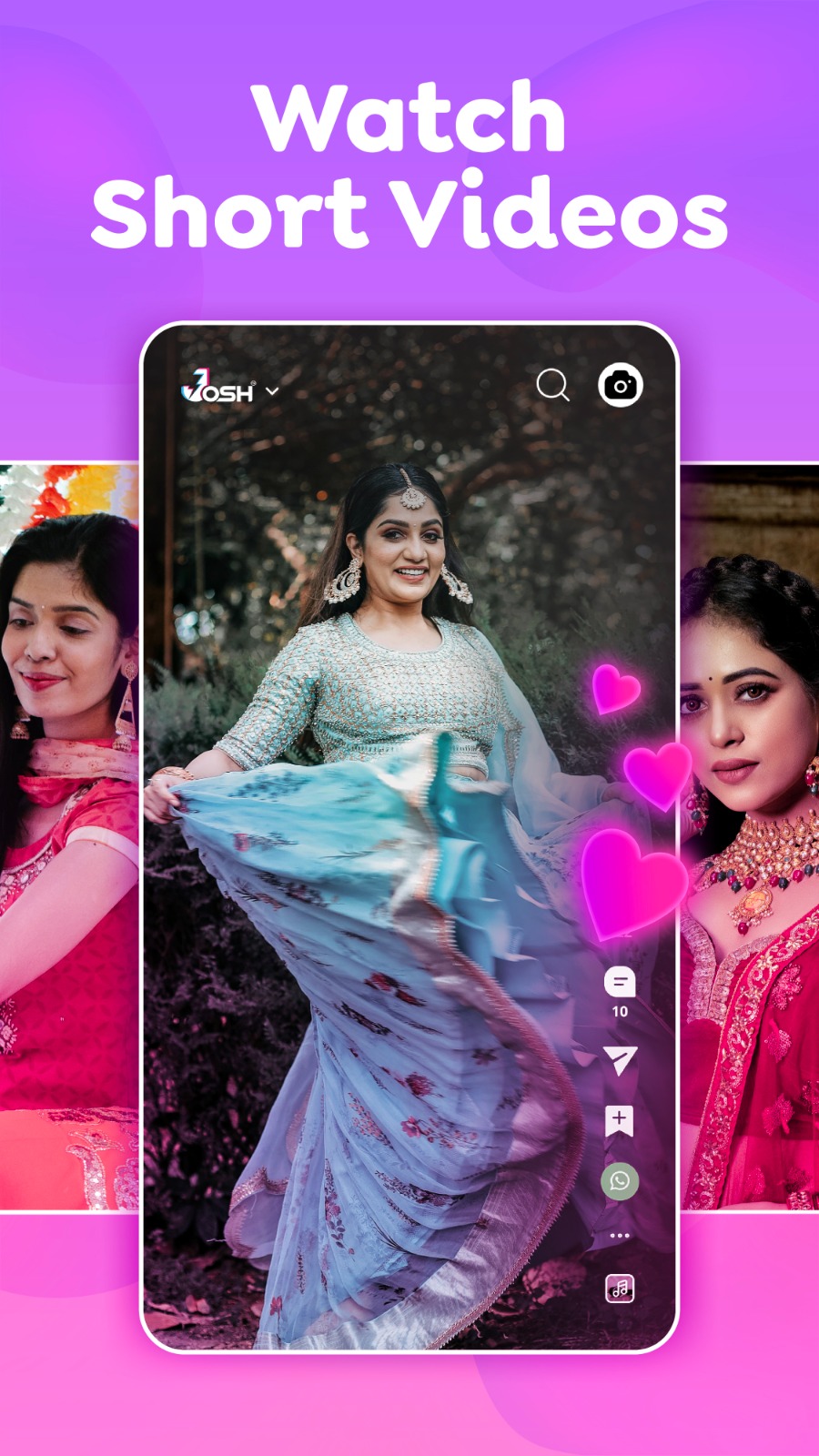 اسکرین شات 2 برنامه Josh Lite : Live Calls & Chat