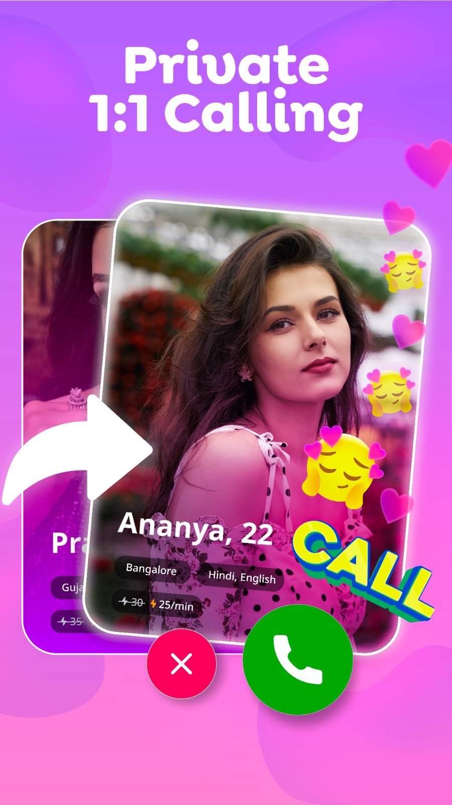 اسکرین شات 1 برنامه Josh Lite : Live Calls & Chat