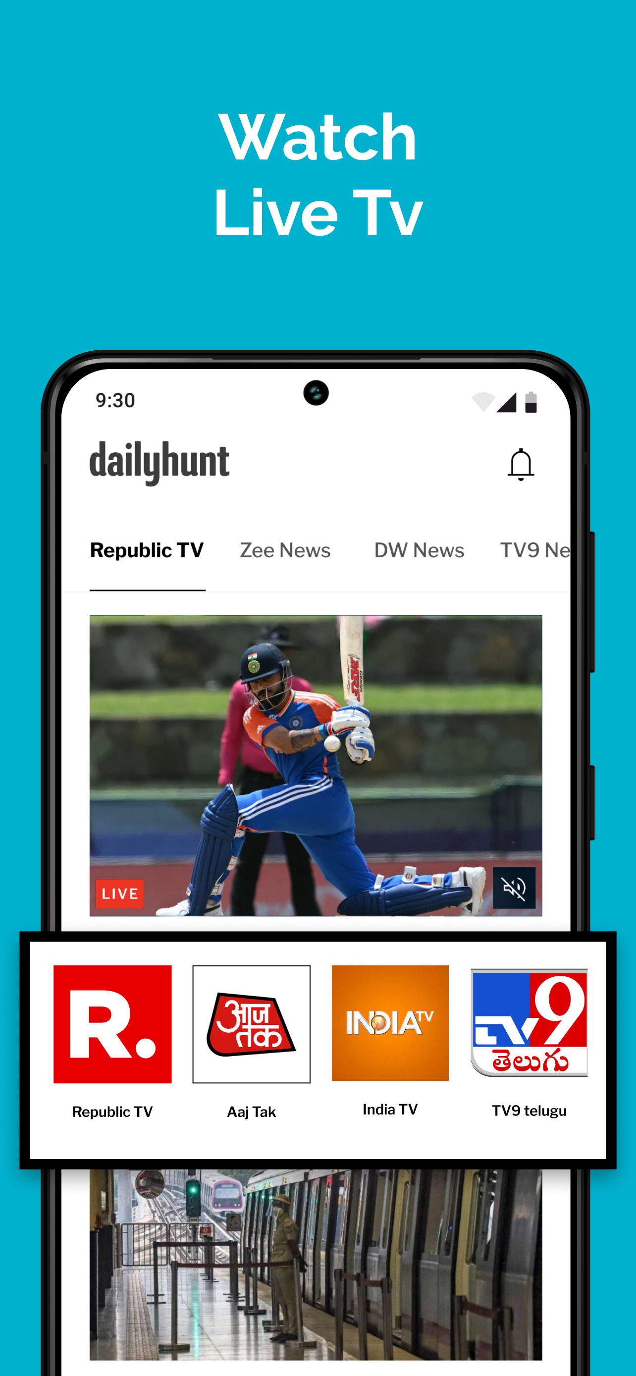 اسکرین شات 6 برنامه Dailyhunt - News & Magazines