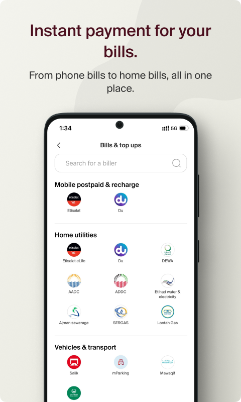 اسکرین شات 6 برنامه e& money UAE
