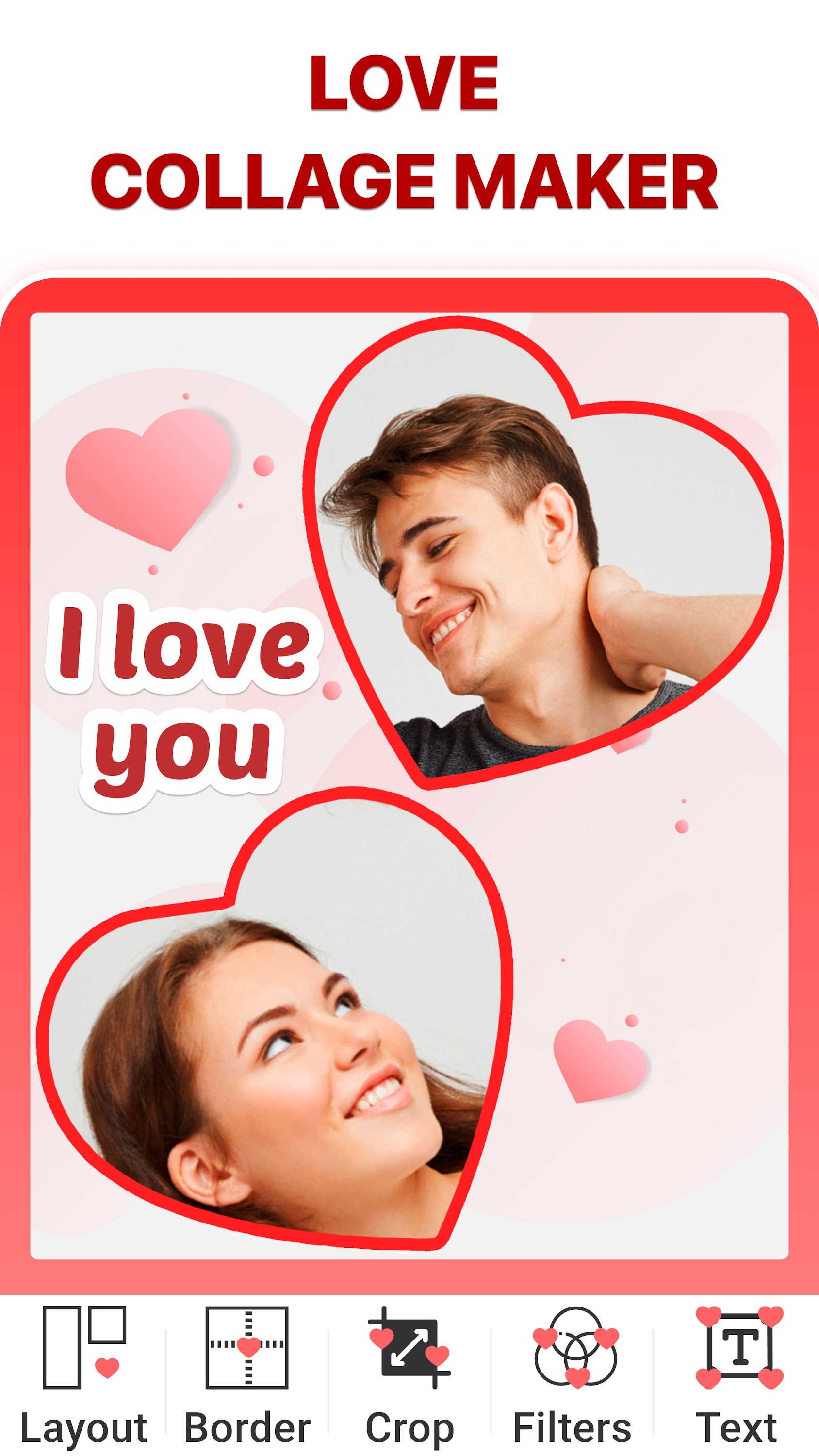 اسکرین شات 1 برنامه Love Collage & Picture Frames