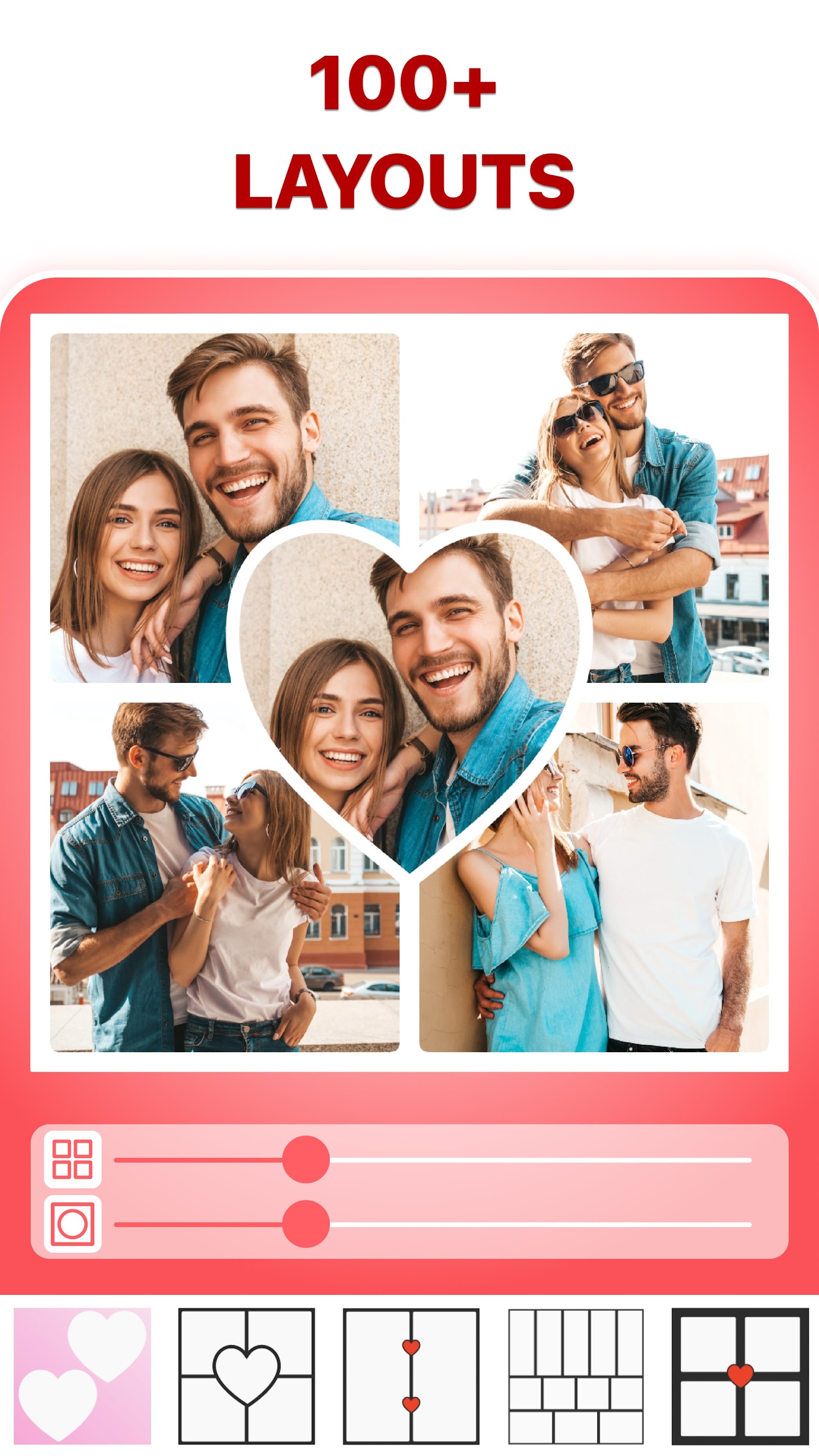 اسکرین شات 2 برنامه Love Collage & Picture Frames