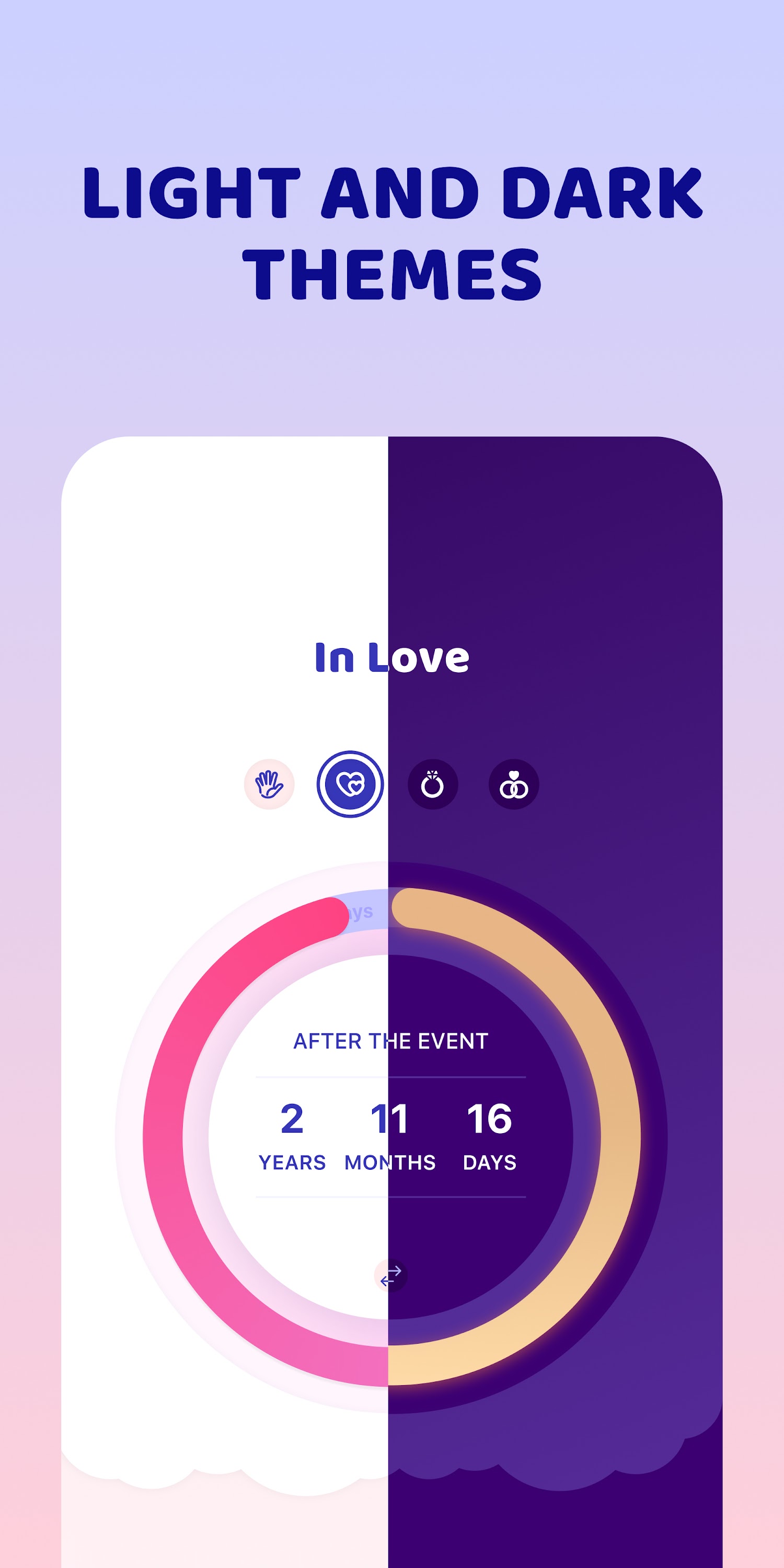 اسکرین شات 4 برنامه Love Calendar and Widget