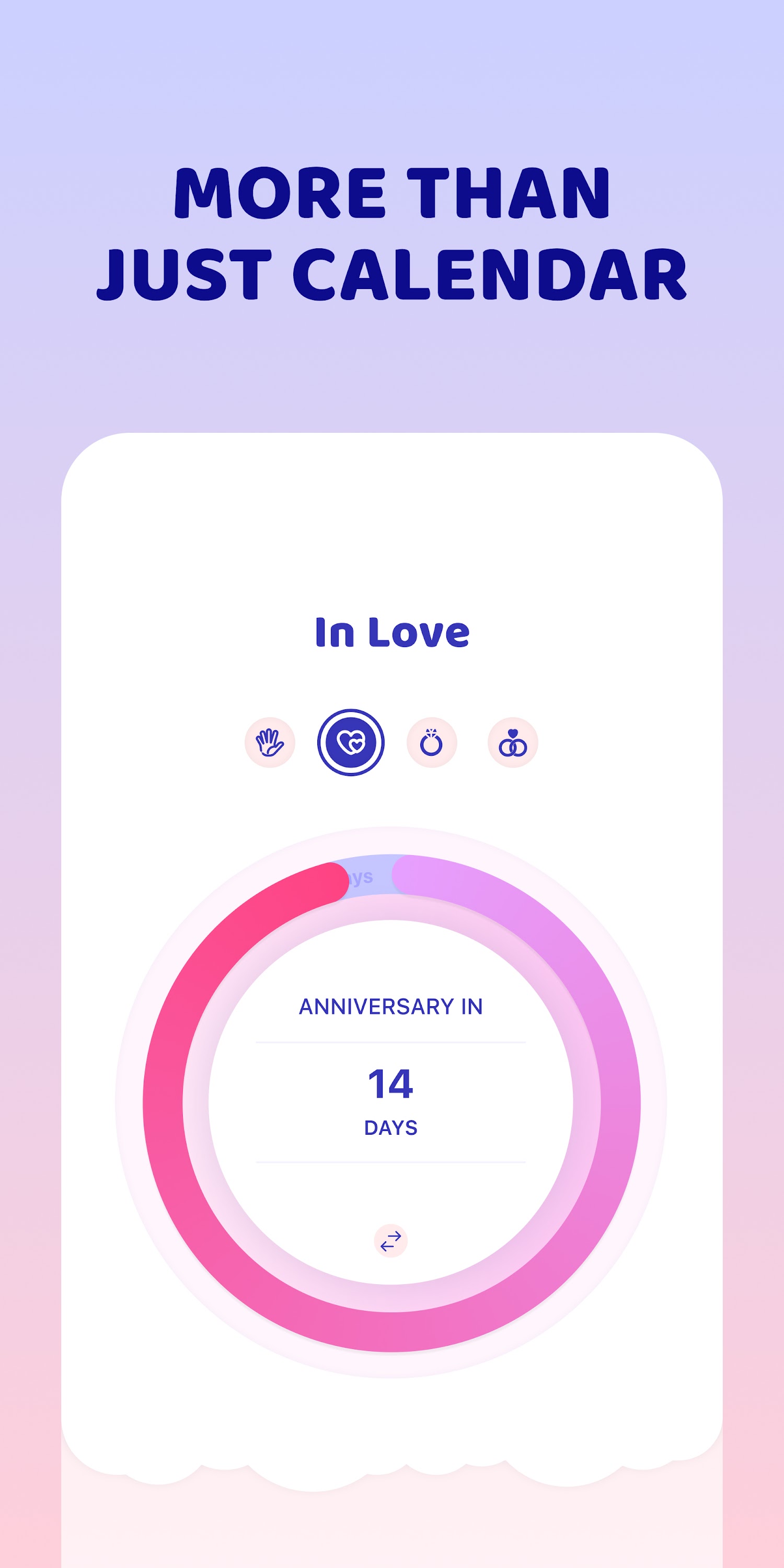 اسکرین شات 1 برنامه Love Calendar and Widget