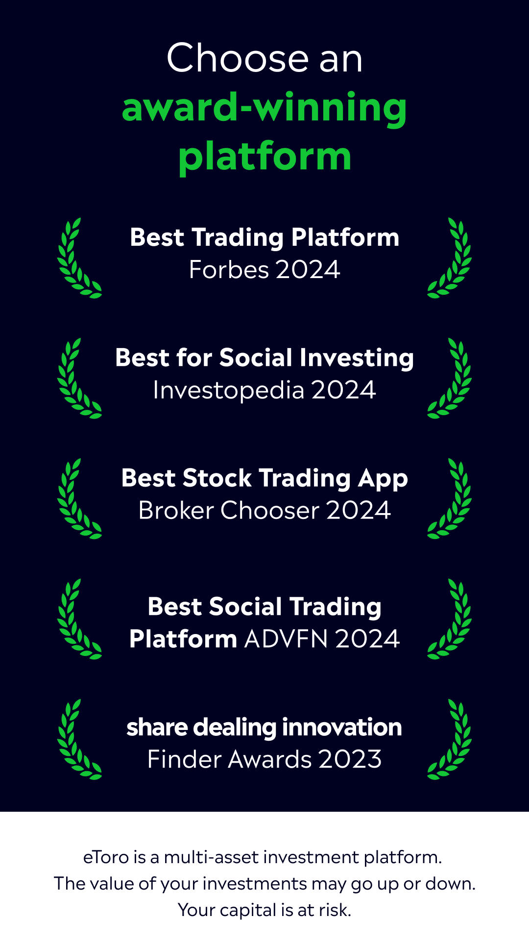 اسکرین شات 3 برنامه eToro: Trade. Invest. Connect.