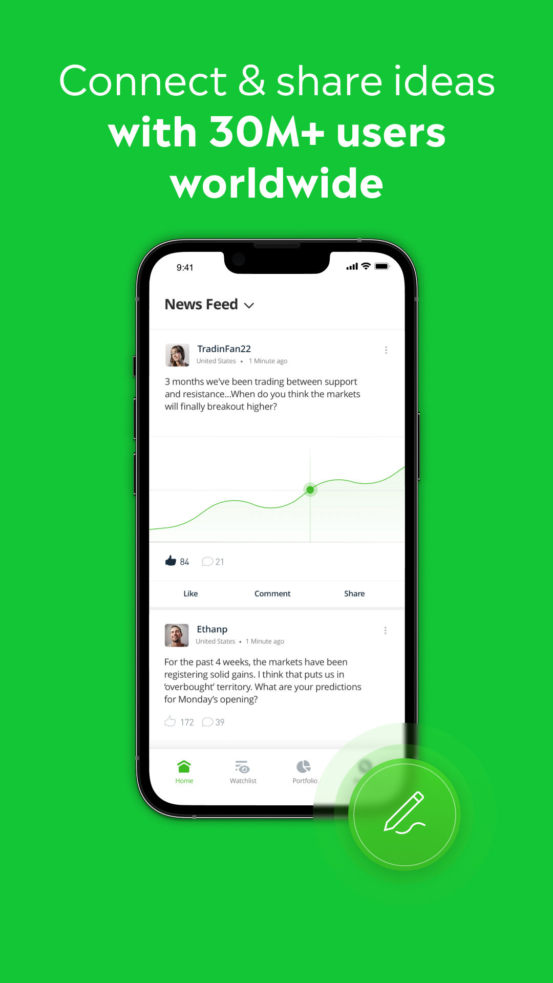 اسکرین شات 6 برنامه eToro: Trade. Invest. Connect.