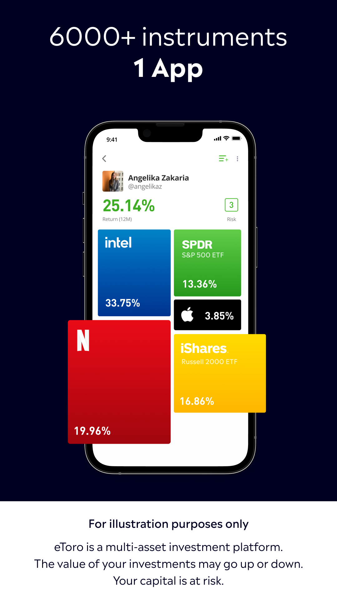 اسکرین شات 2 برنامه eToro: Trade. Invest. Connect.