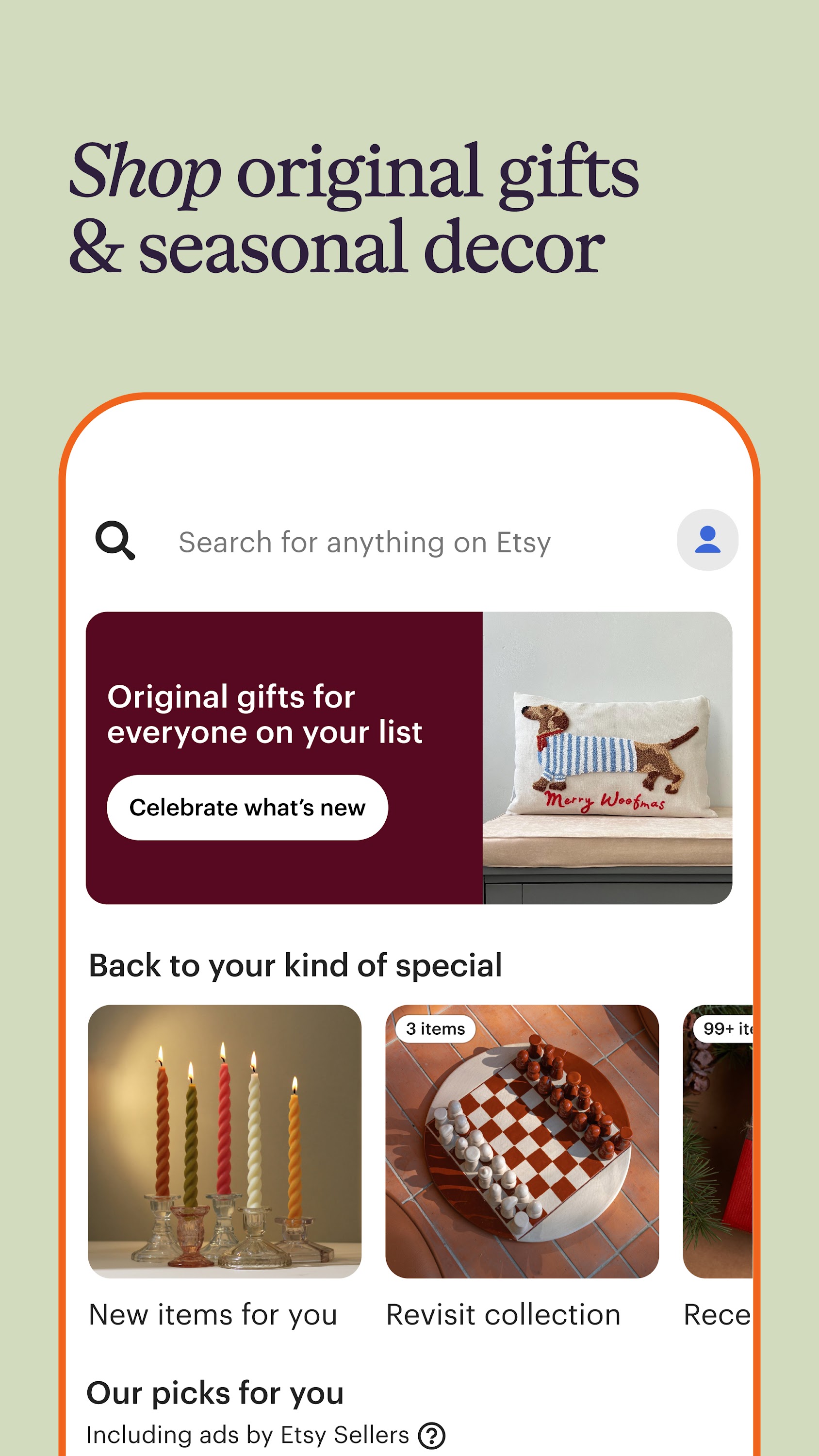 اسکرین شات 2 برنامه Etsy: Shop Home, Style & More