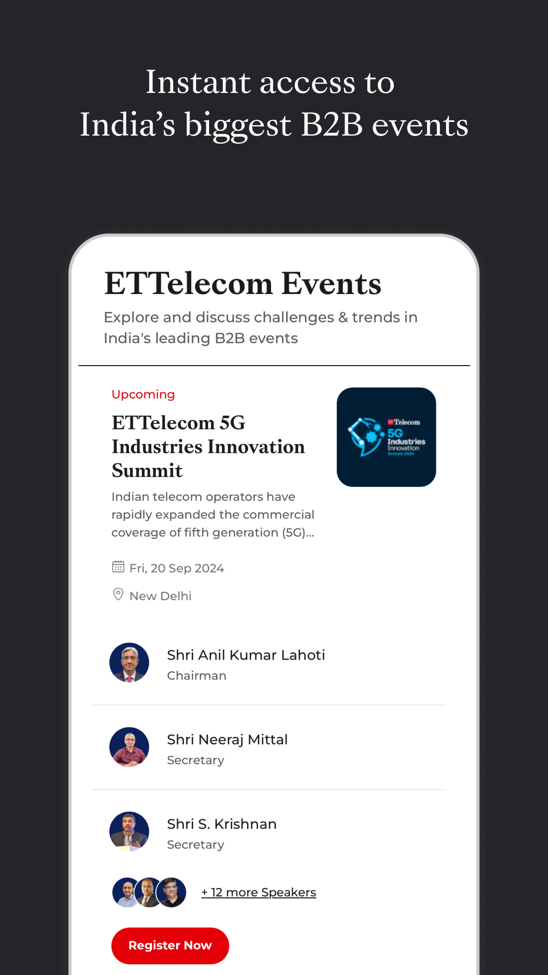اسکرین شات 6 برنامه ET Telecom from Economic Times