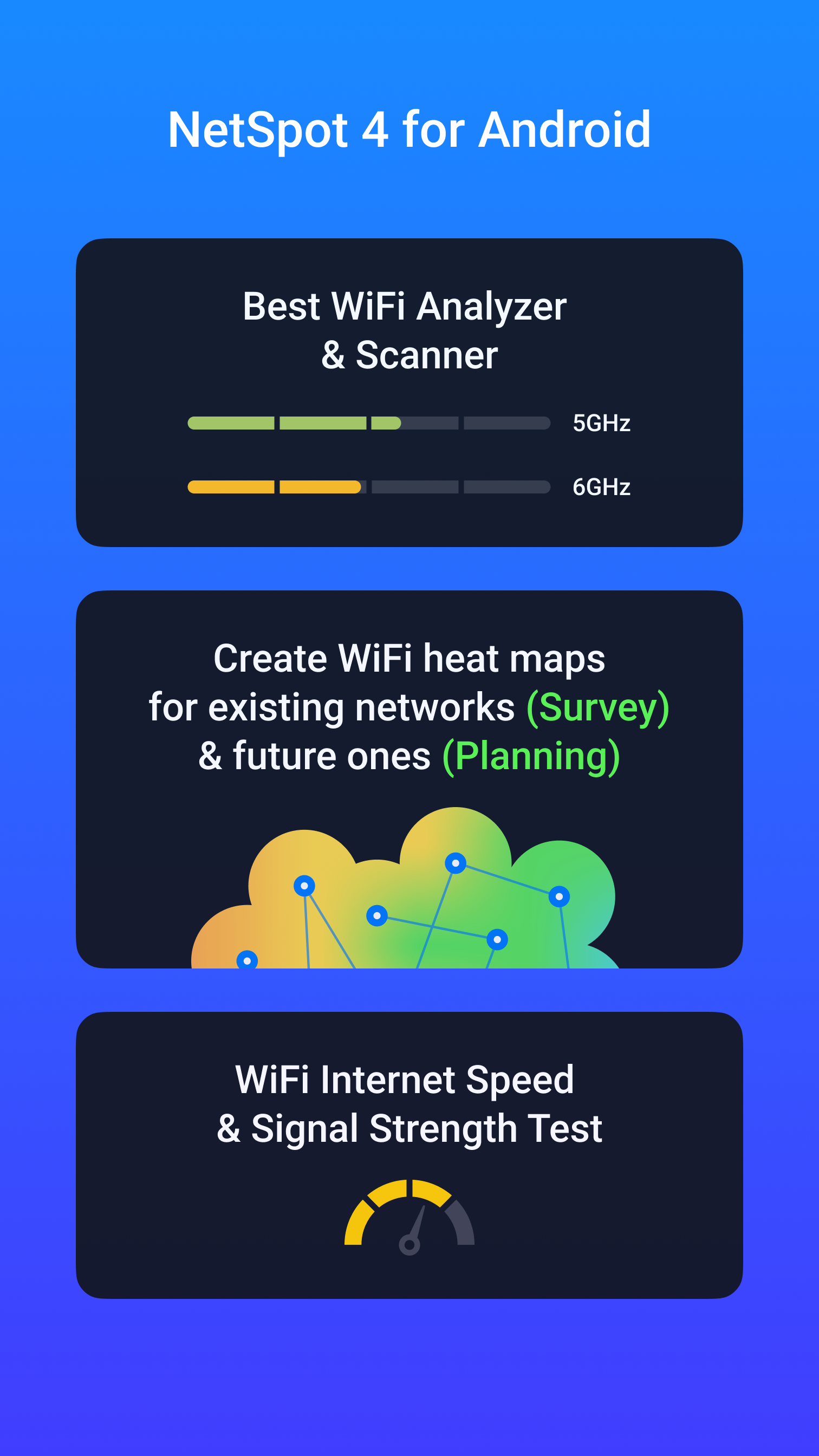 اسکرین شات 1 برنامه NetSpot WiFi Heat Map Analyzer