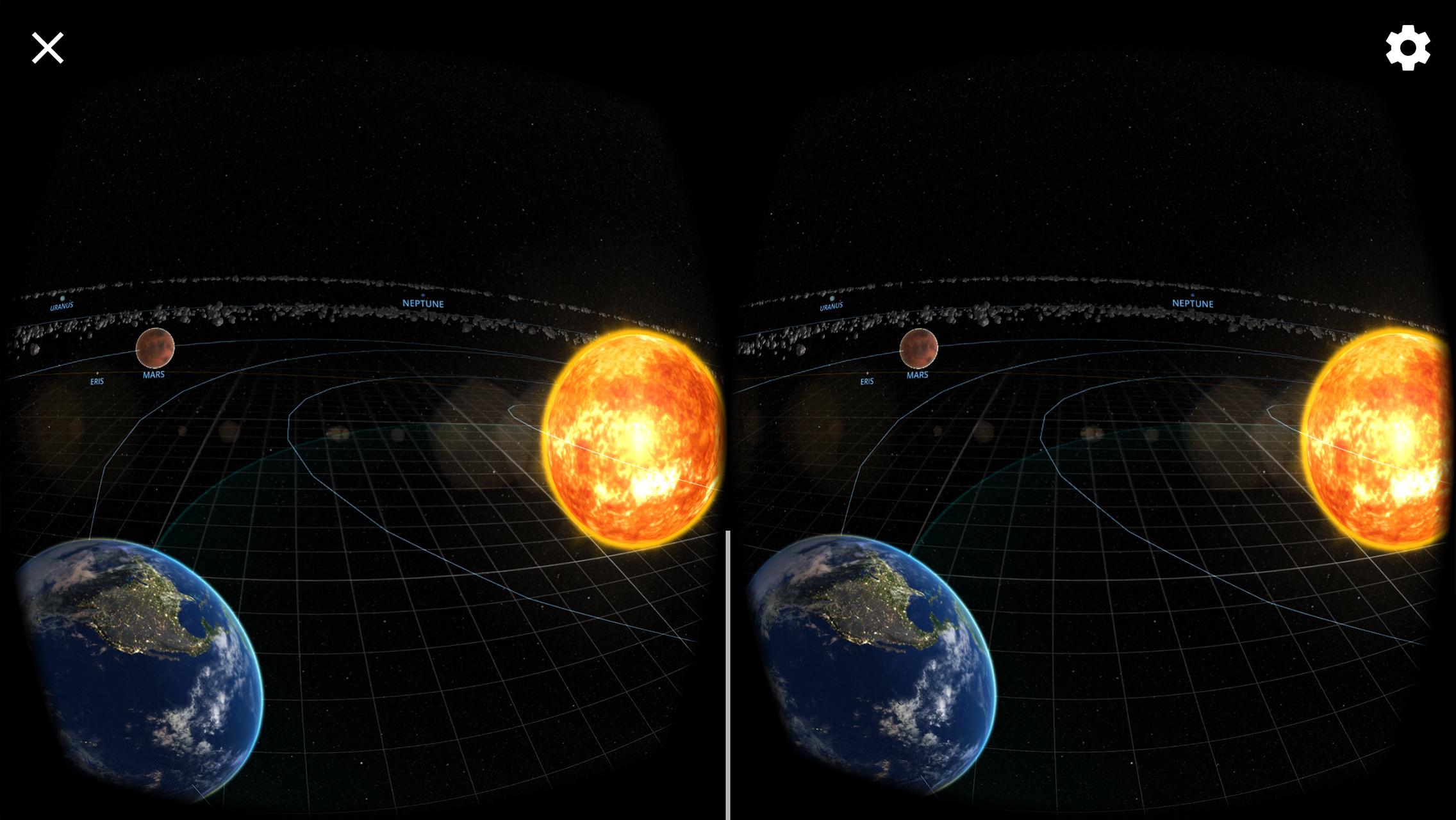 اسکرین شات 8 برنامه Solar System Scope VR