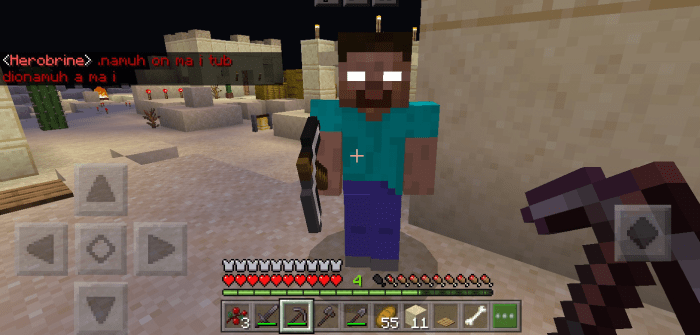 اسکرین شات 1 برنامه Herobrine mod for Minecraft