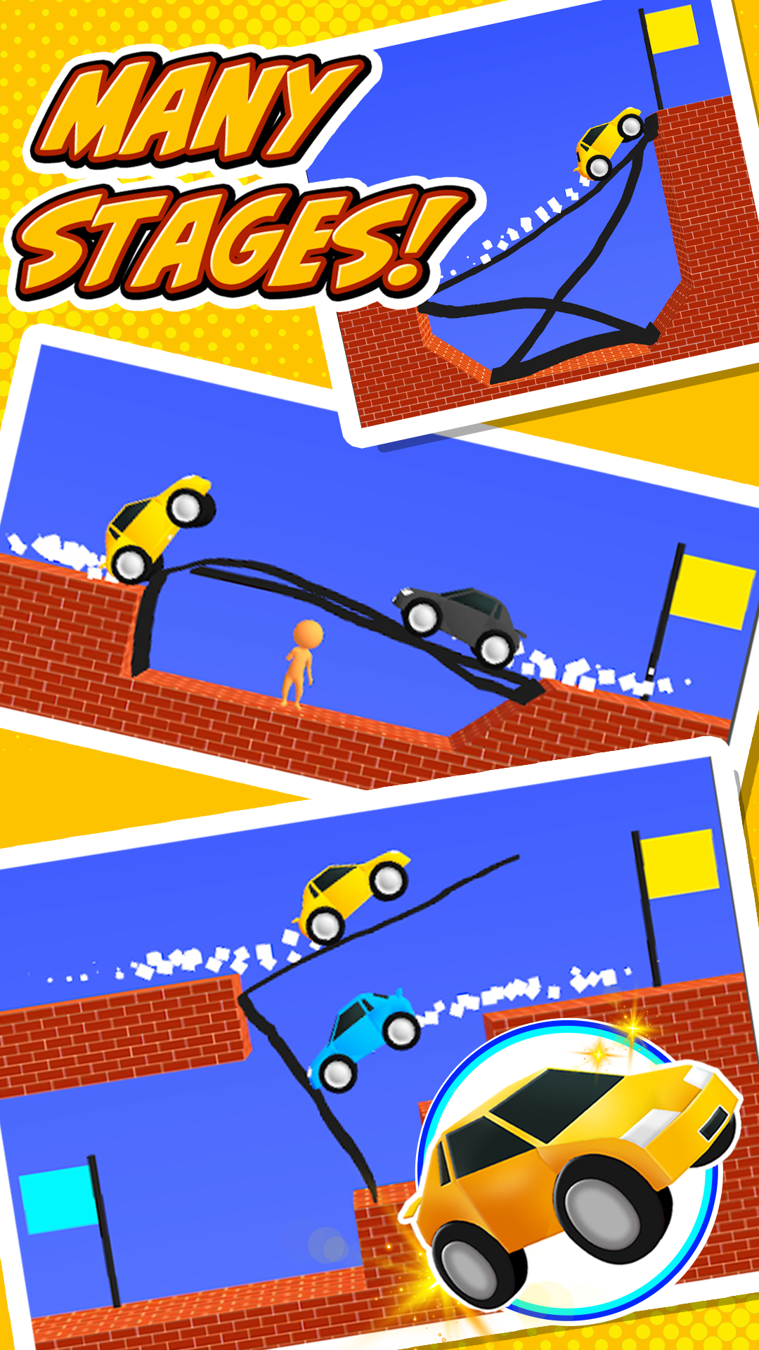 اسکرین شات 4 بازی Draw Bridge - Puzzle Game