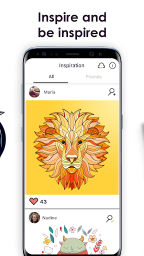 اسکرین شات 3 برنامه MyColorful – Coloring Book for Adults