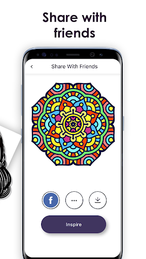 اسکرین شات 5 برنامه MyColorful – Coloring Book for Adults