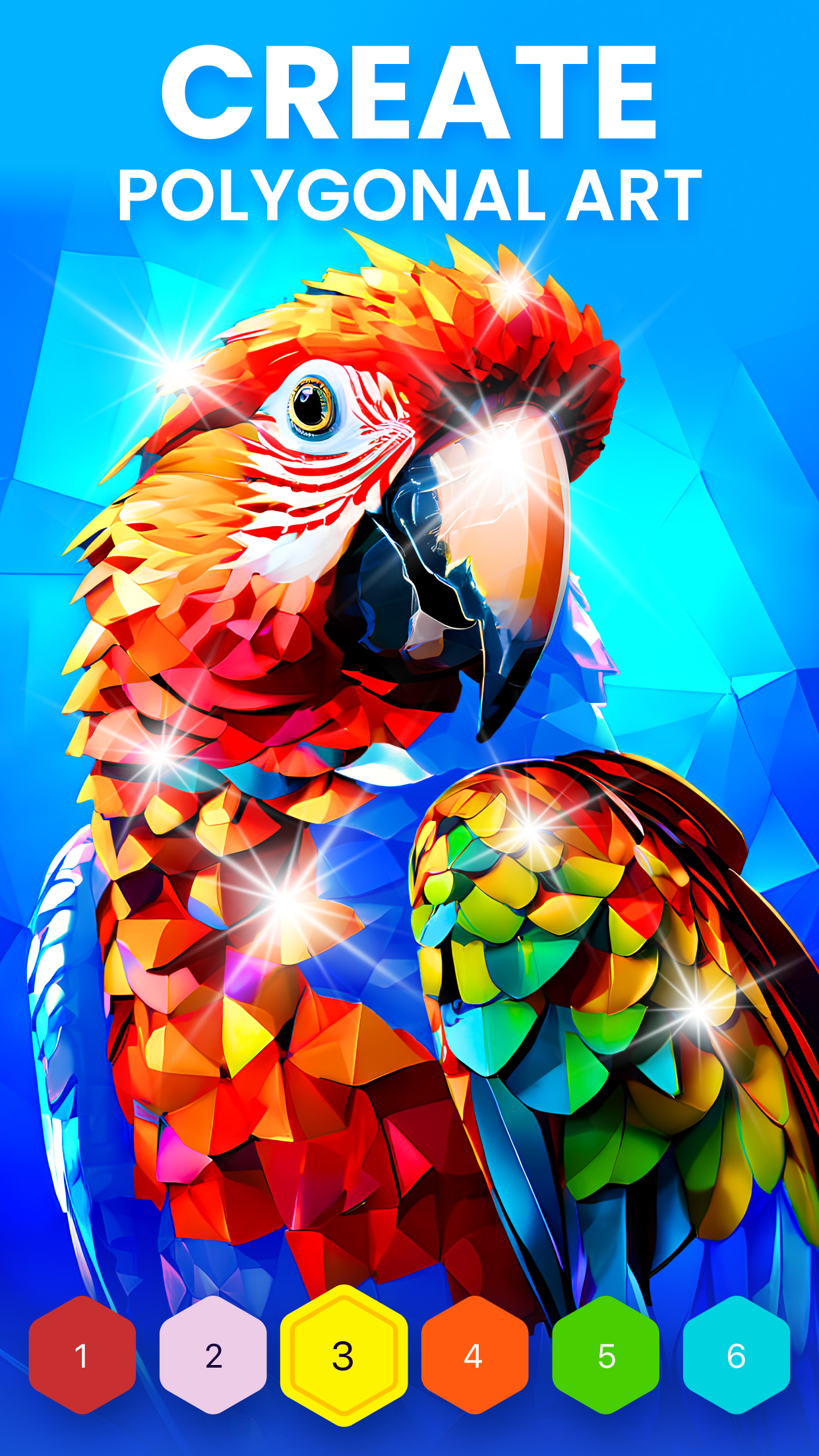 اسکرین شات 4 بازی Polygon - Art Coloring Book