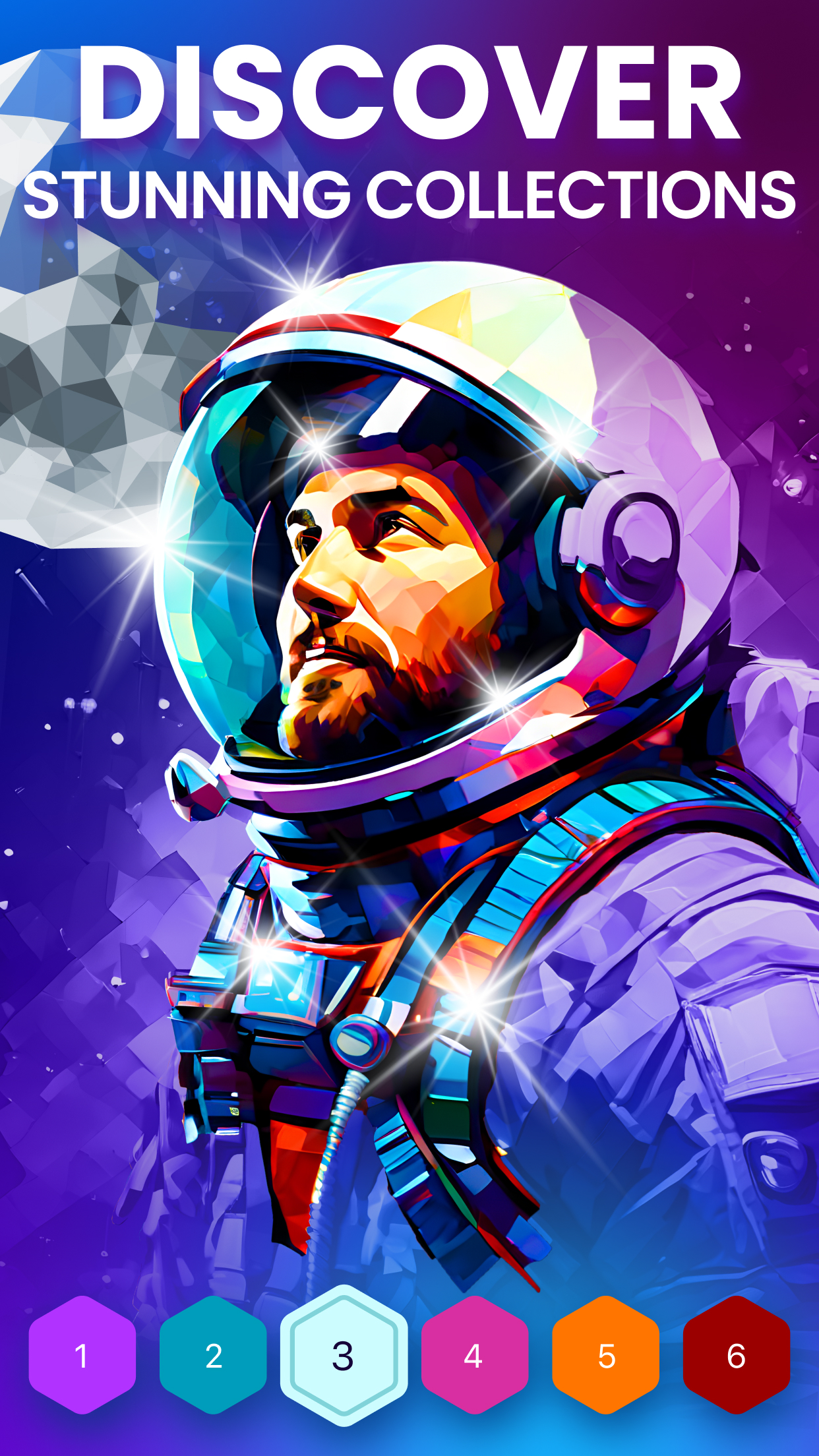 اسکرین شات 2 بازی Polygon - Art Coloring Book