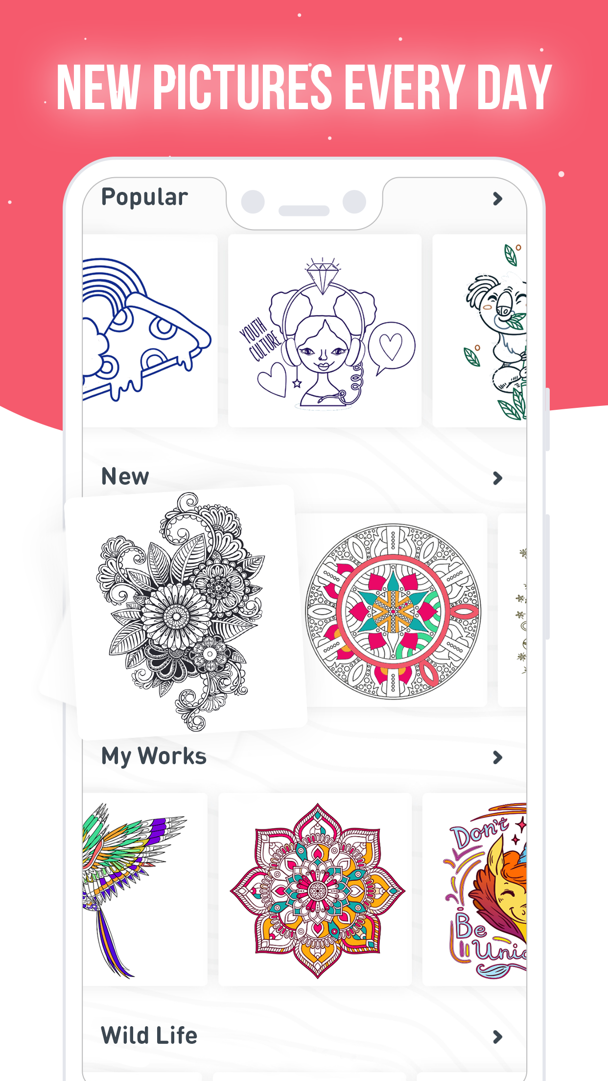 اسکرین شات 4 بازی RECOLLECT: Color by Number