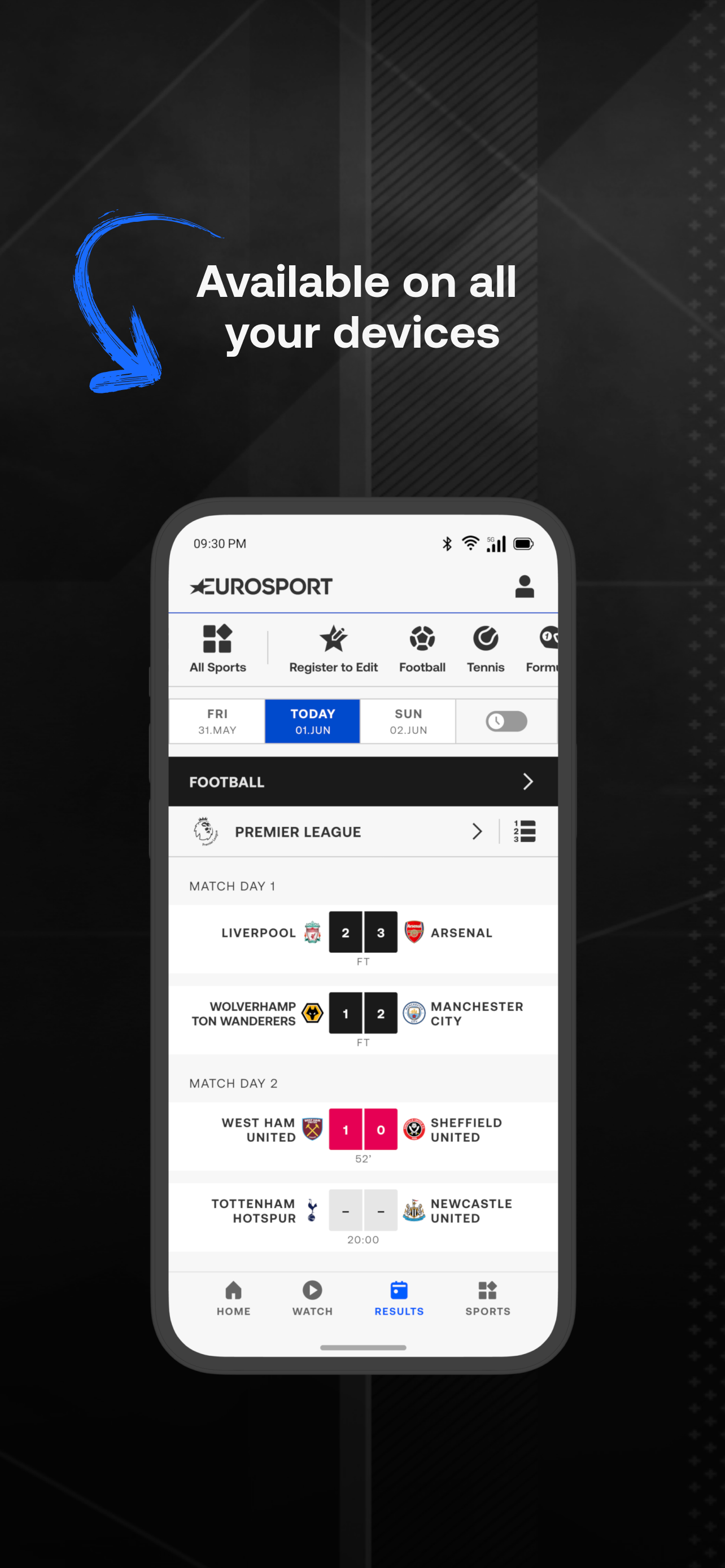 اسکرین شات 4 برنامه Eurosport: News & Results