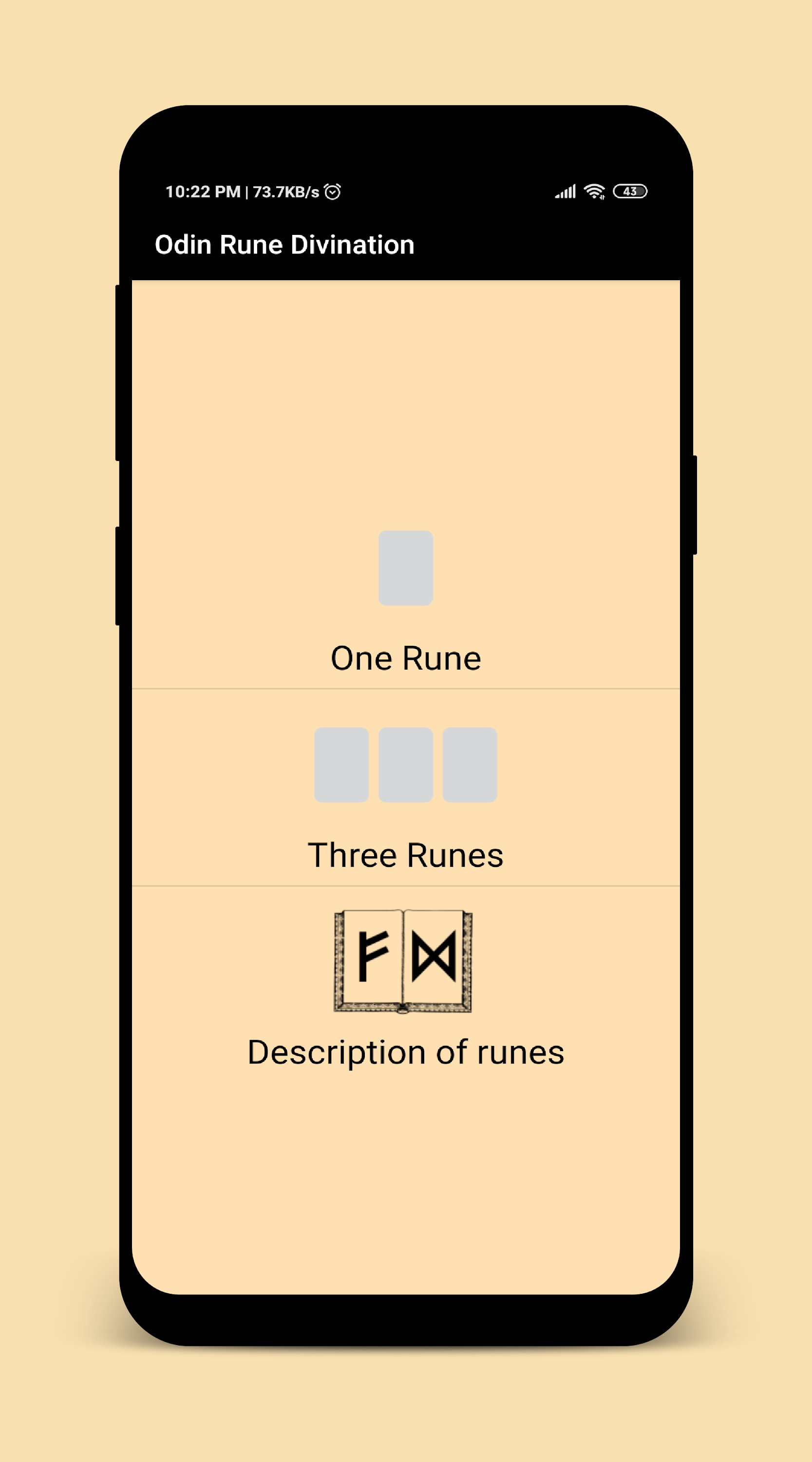 اسکرین شات 1 برنامه Odin Rune Divination