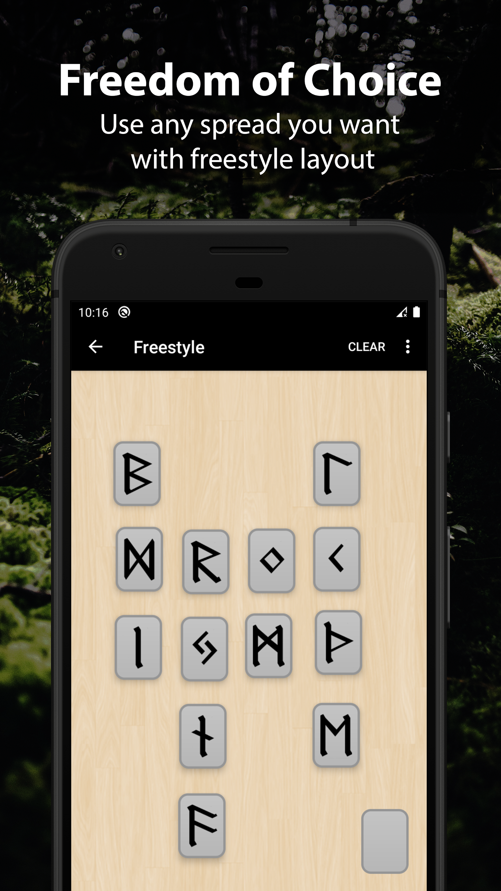 اسکرین شات 2 برنامه Runic Divination - Runes Tarot