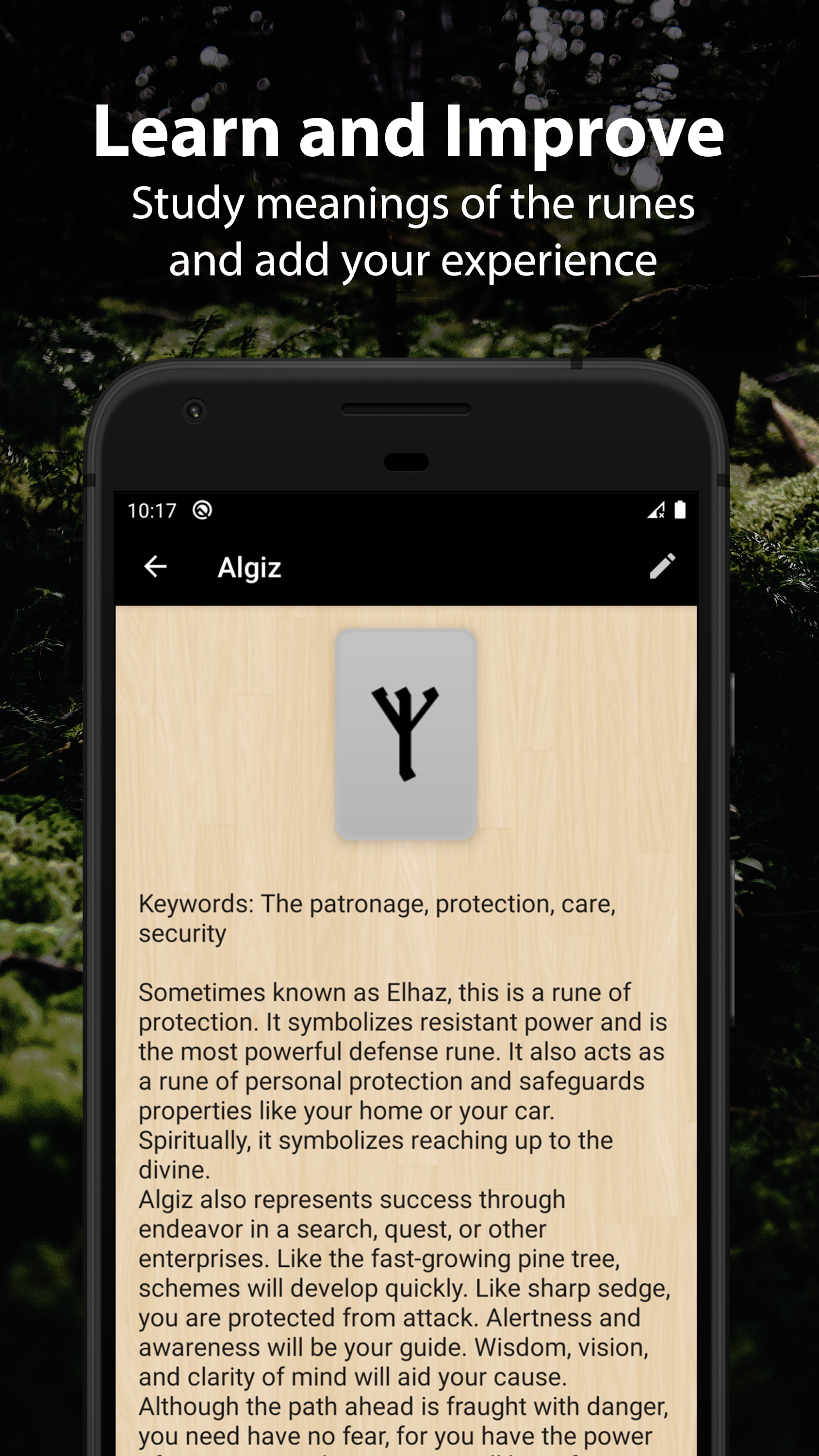 اسکرین شات 3 برنامه Runic Divination - Runes Tarot