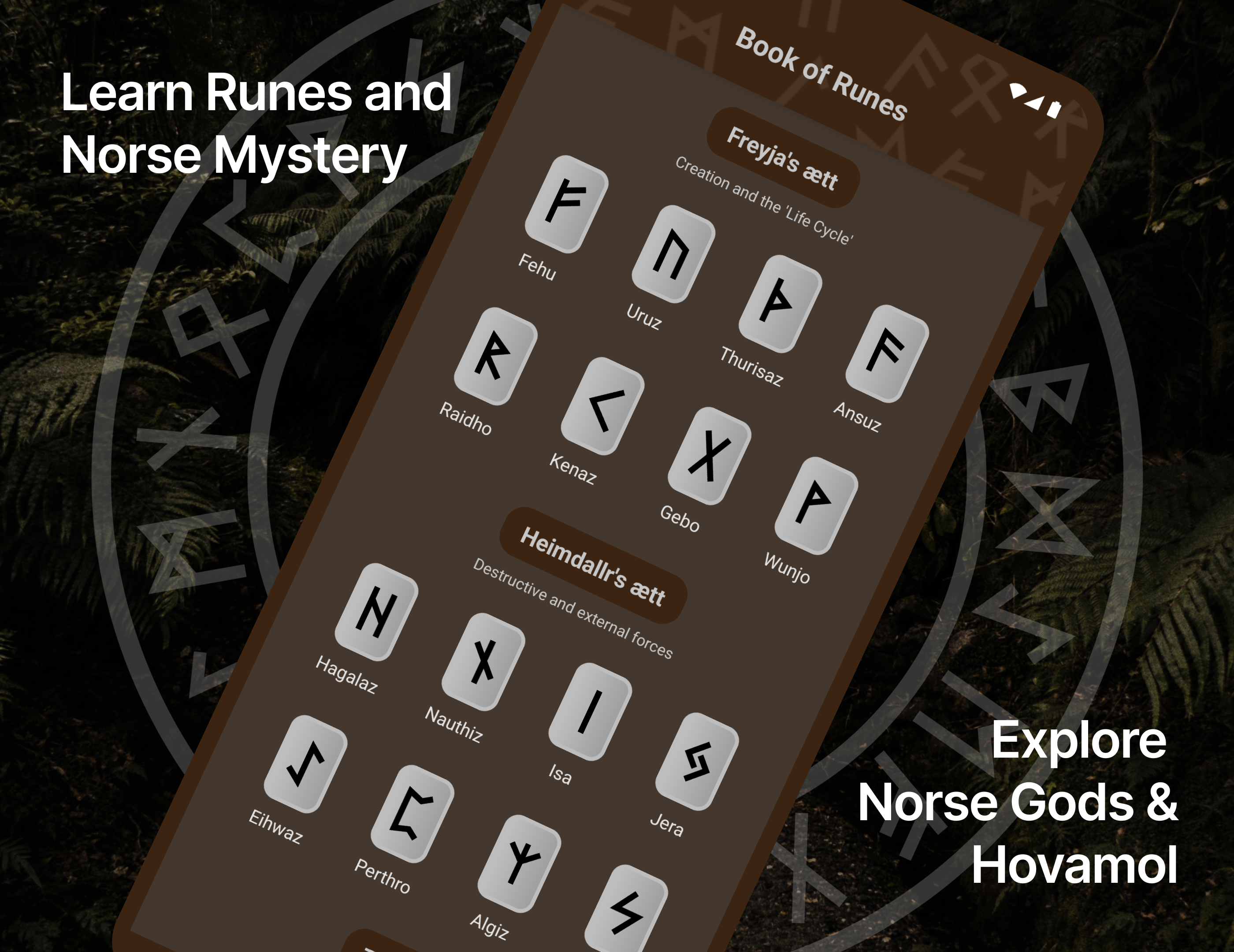 اسکرین شات 1 برنامه Runic Formulas: Runes, Amulets