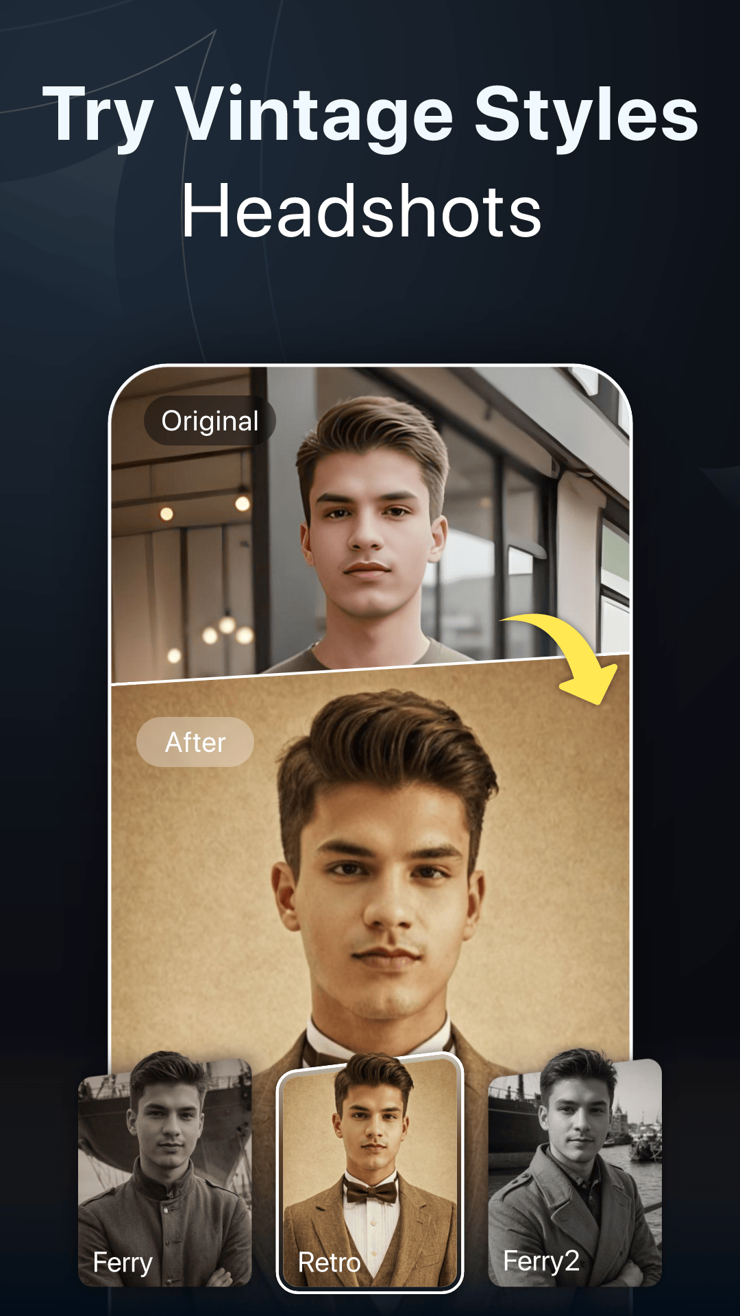 اسکرین شات 4 برنامه PortraitMe - AI Headshot Pro