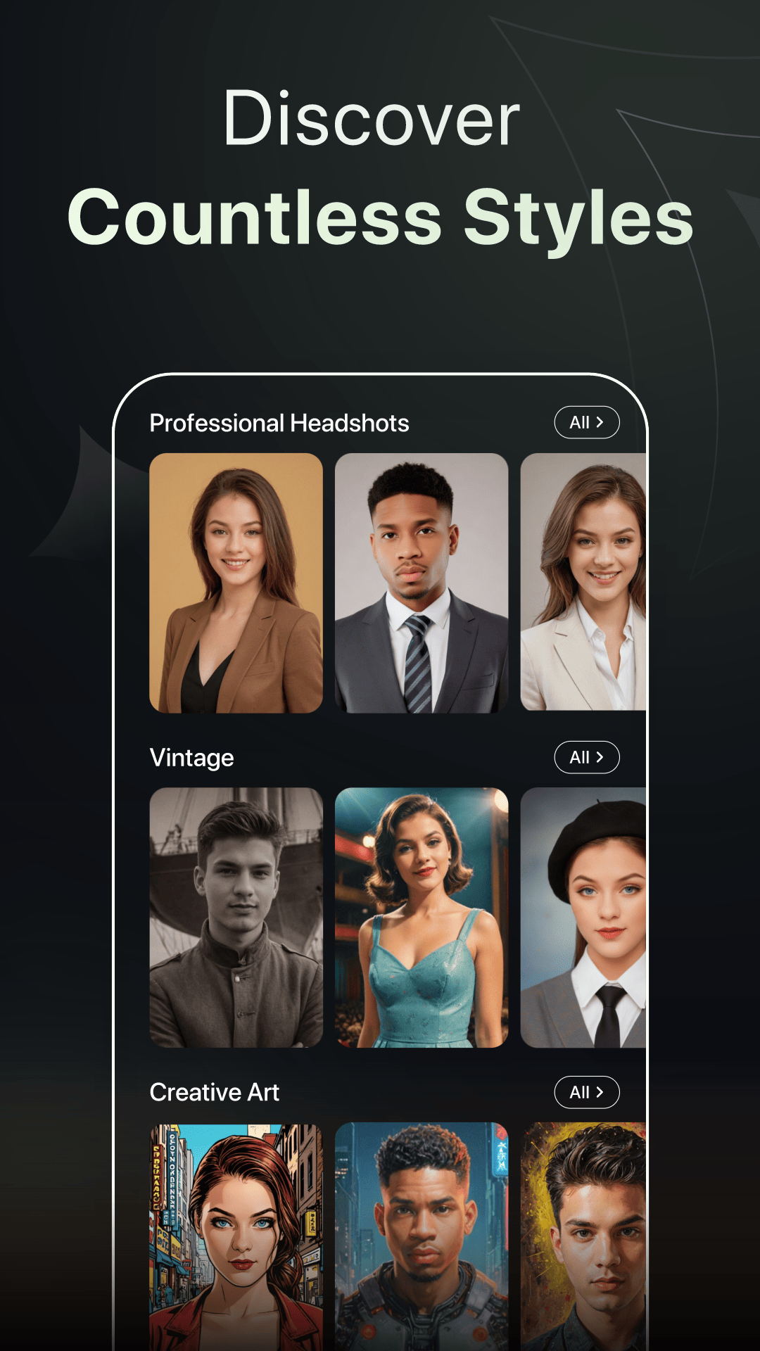 اسکرین شات 8 برنامه PortraitMe - AI Headshot Pro
